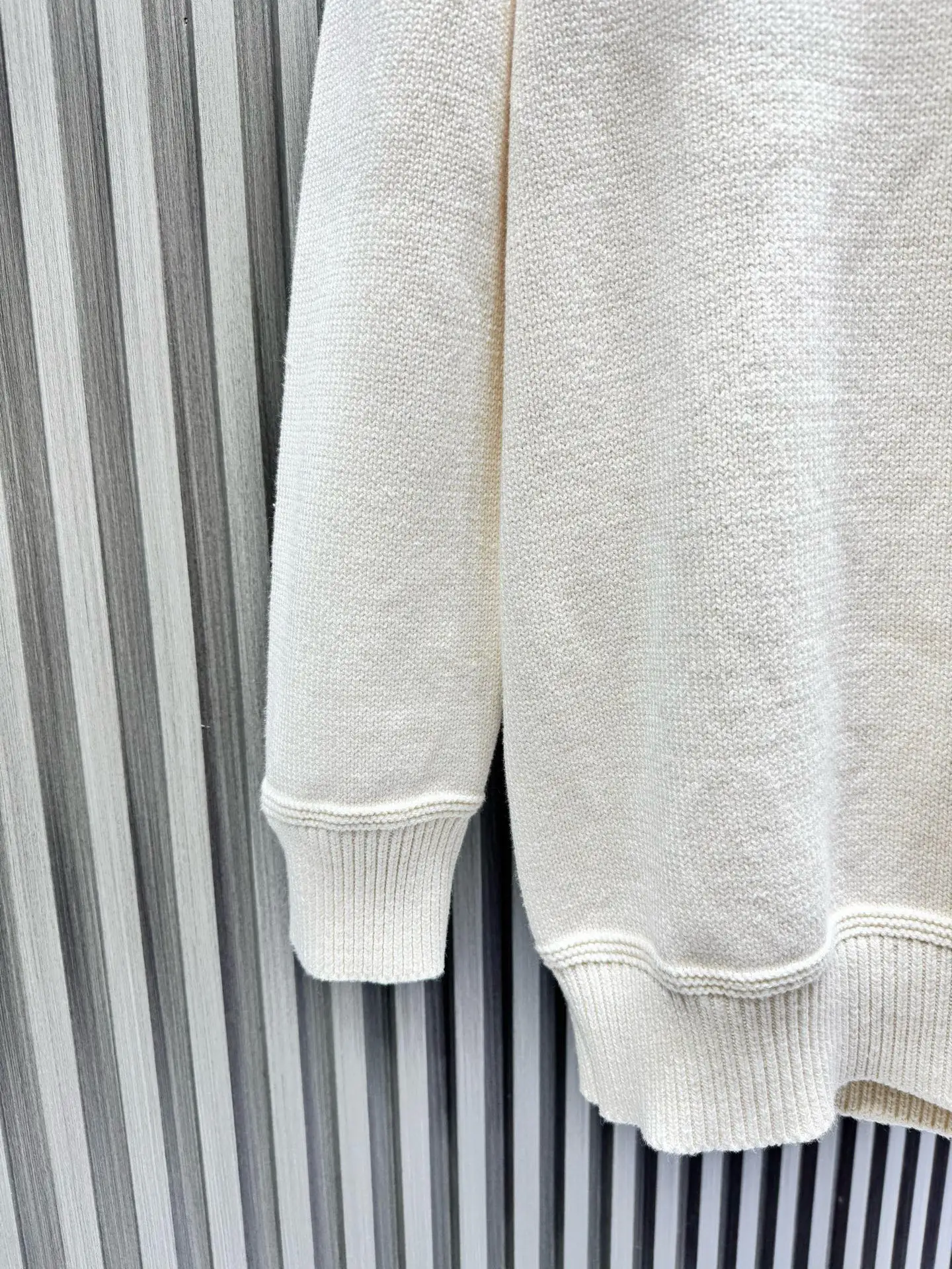Embroidered Logo Half-Button Knit Sweater D27014546 — view 7