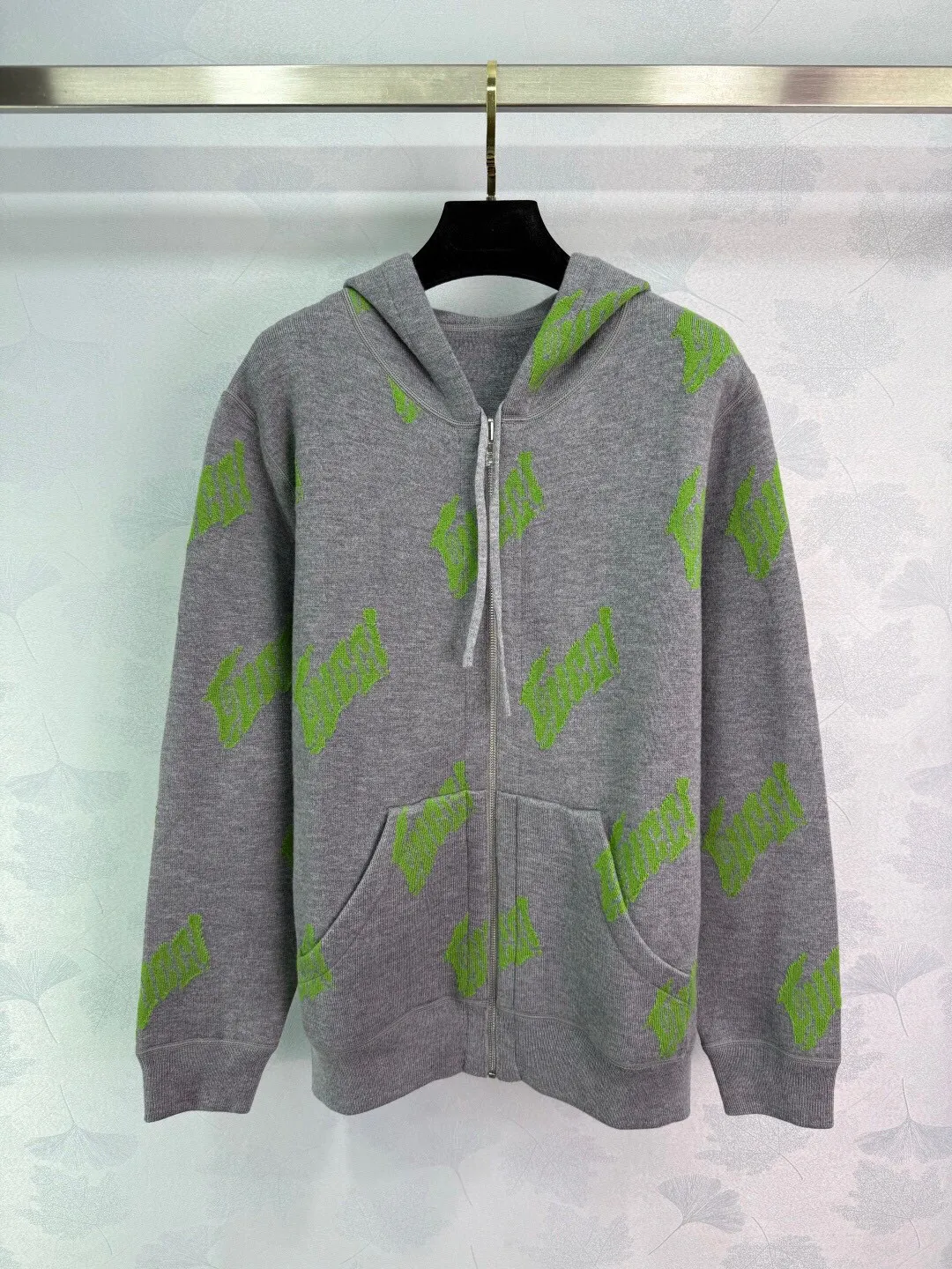 Reversible Logo Jacquard Cashmere-Blend Hoodie D27016411
