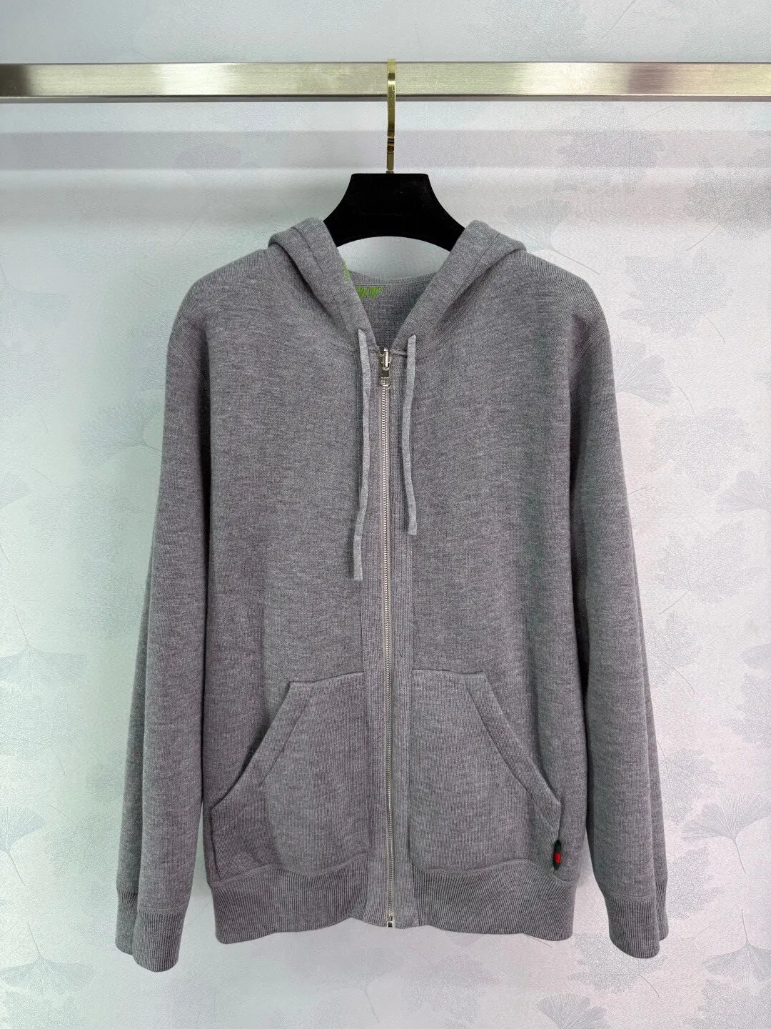 Reversible Logo Jacquard Cashmere-Blend Hoodie D27016411 — view 2