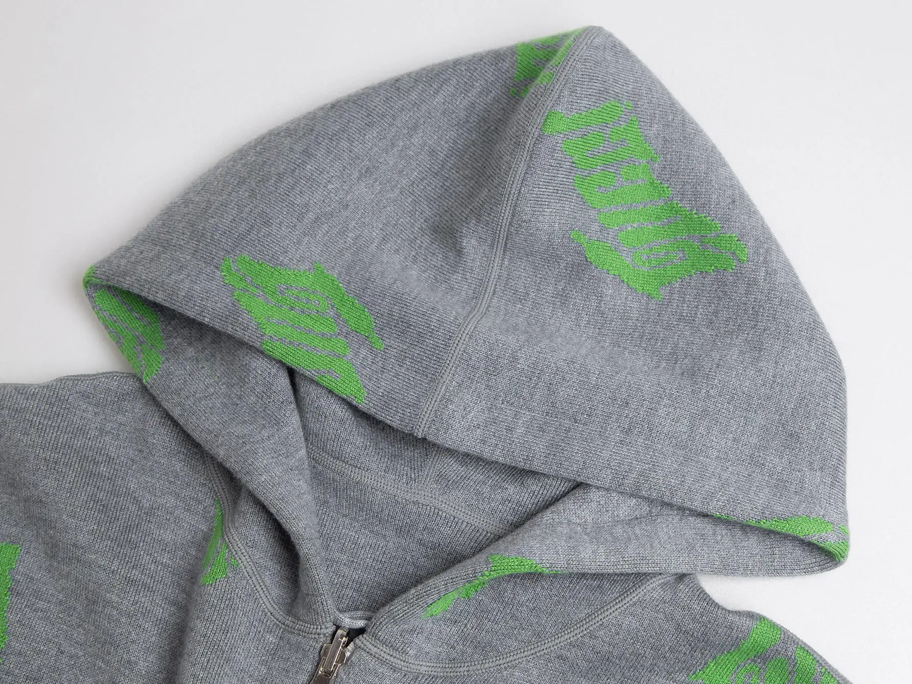 Reversible Logo Jacquard Cashmere-Blend Hoodie D27016411 — view 4