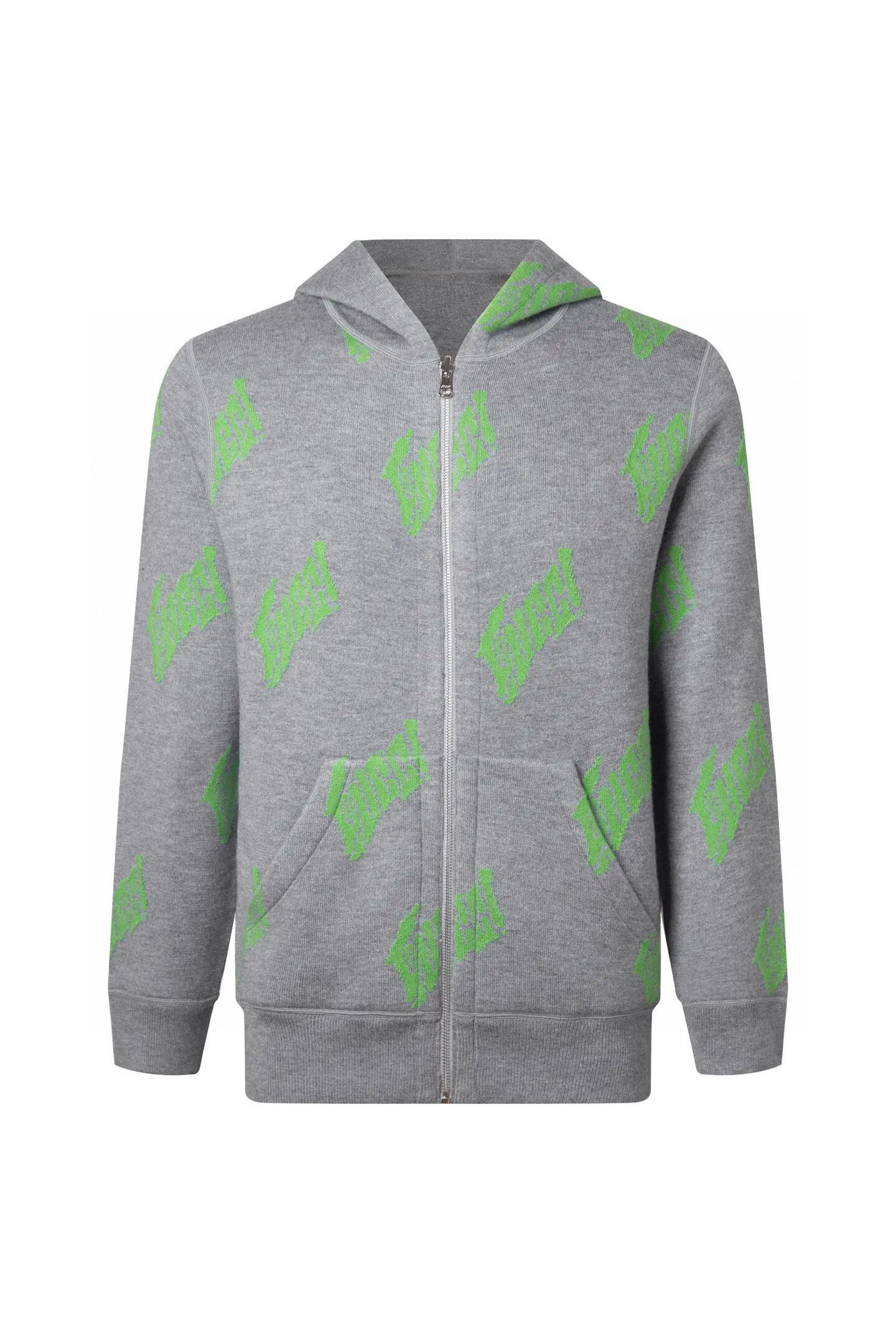 Reversible Logo Jacquard Cashmere-Blend Zip-Up Hoodie D27016410 — view 3