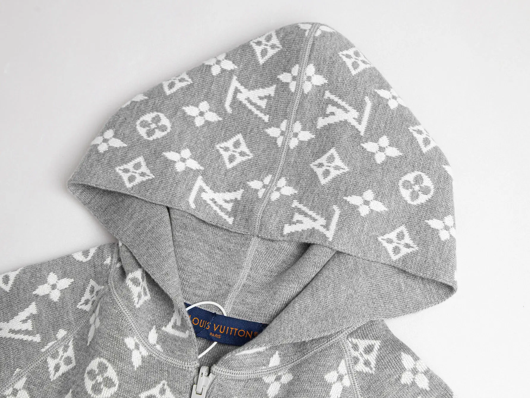 Monogram Reversible Cashmere-Blend Zip-Up Hoodie D27016409 — view 6