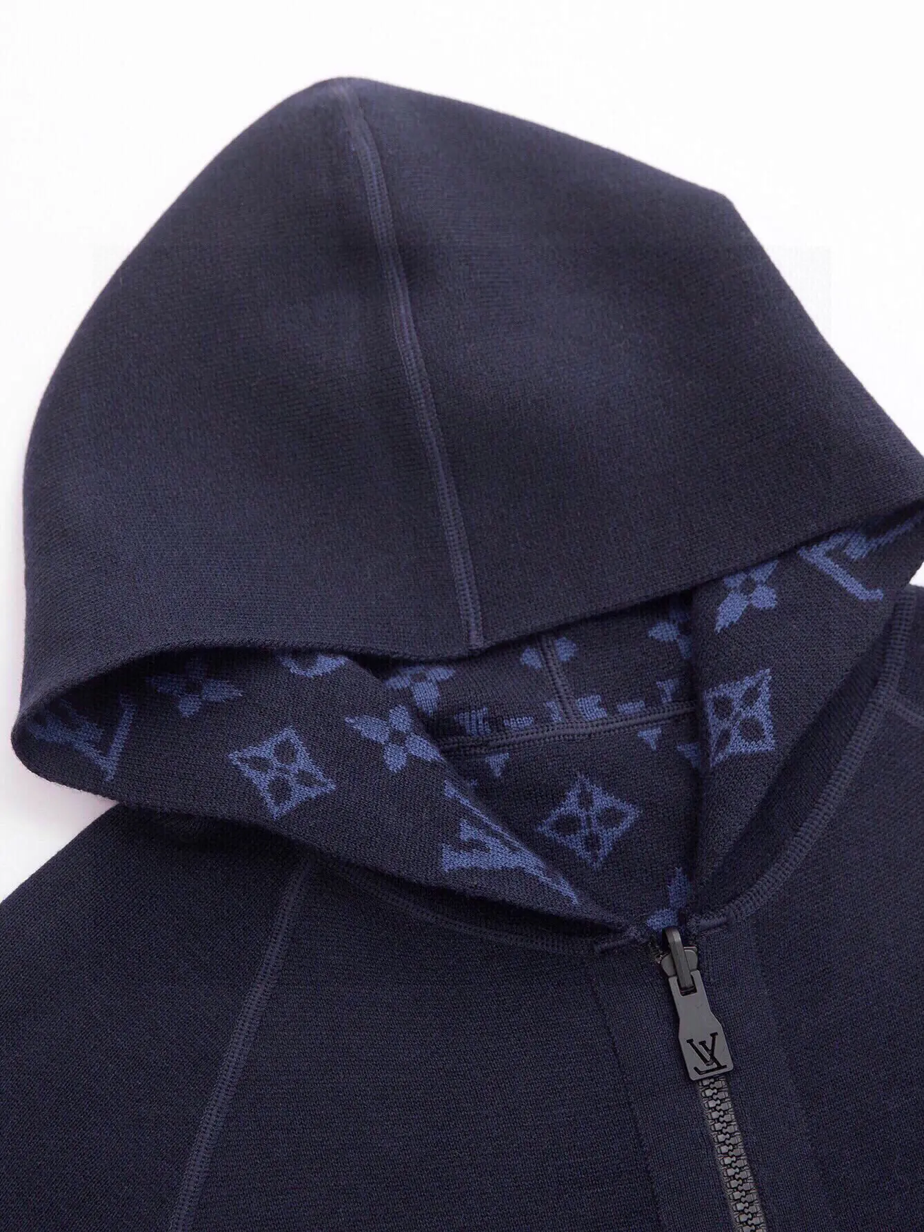 Monogram Reversible Cashmere-Blend Zip-Up Hoodie D27016408 — view 5