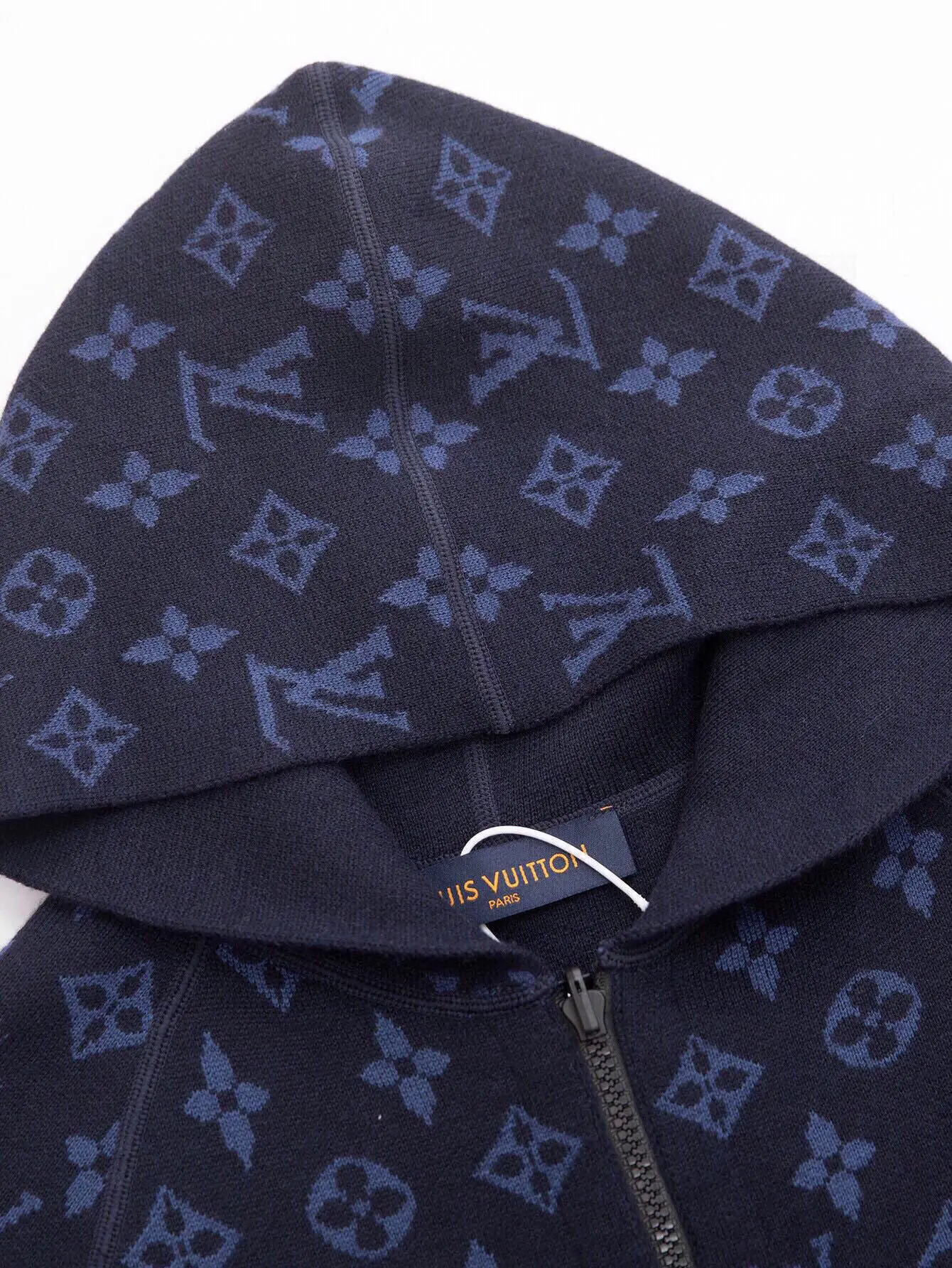 Monogram Reversible Cashmere-Blend Zip-Up Hoodie D27016408 — view 6