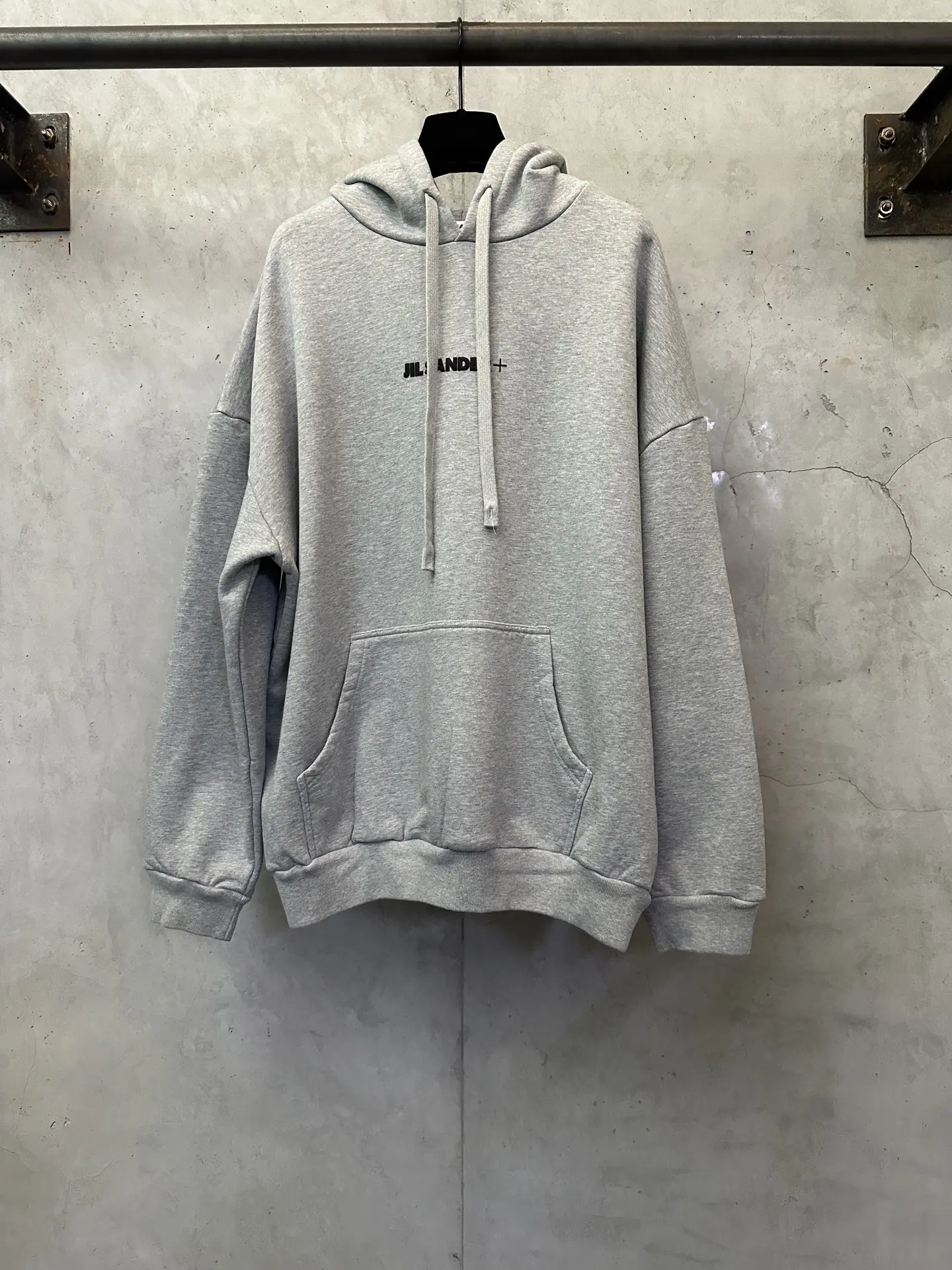 Logo Print Oversized Cotton Hoodie D27021833