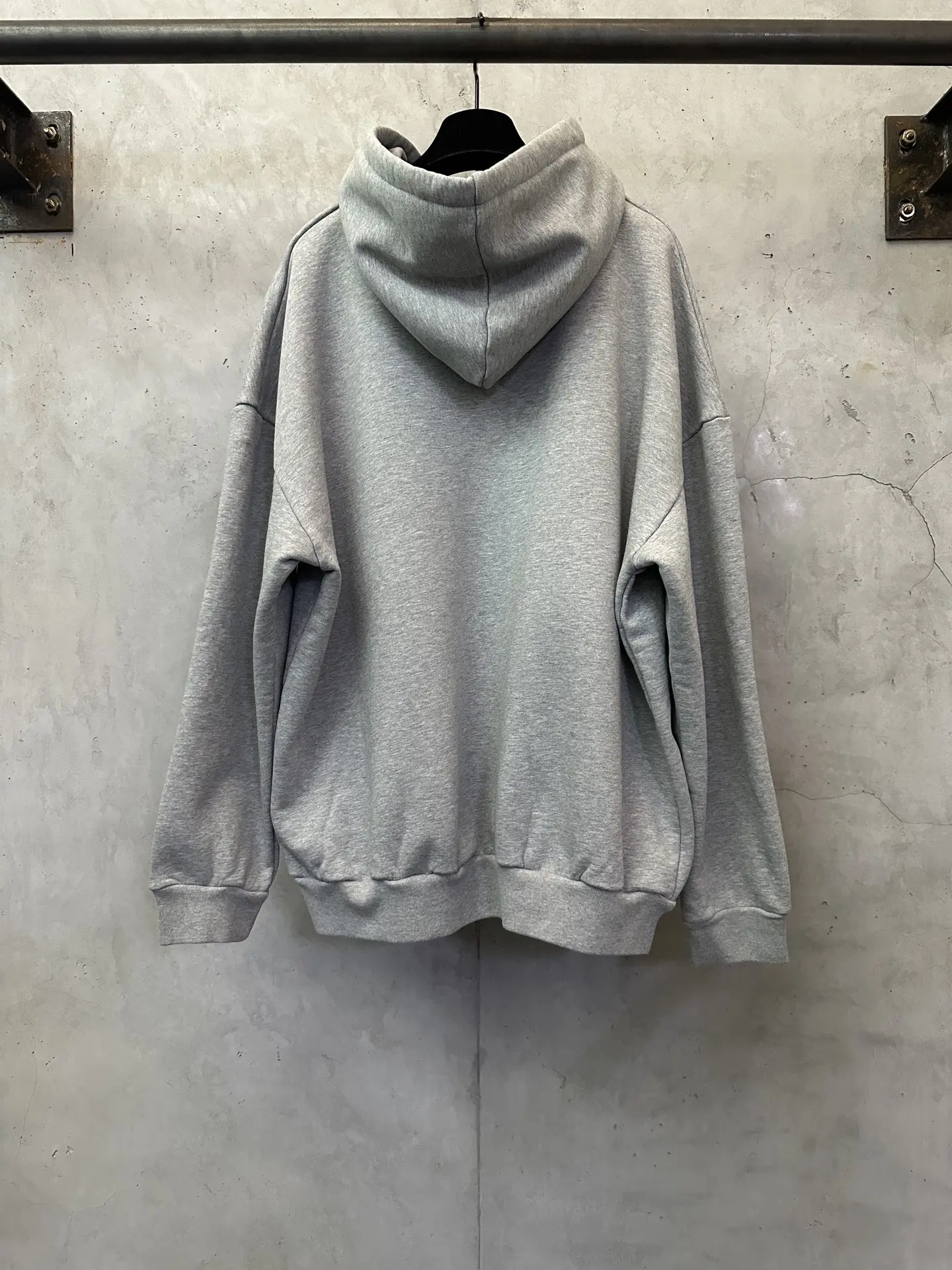 Logo Print Oversized Cotton Hoodie D27021833 — view 2