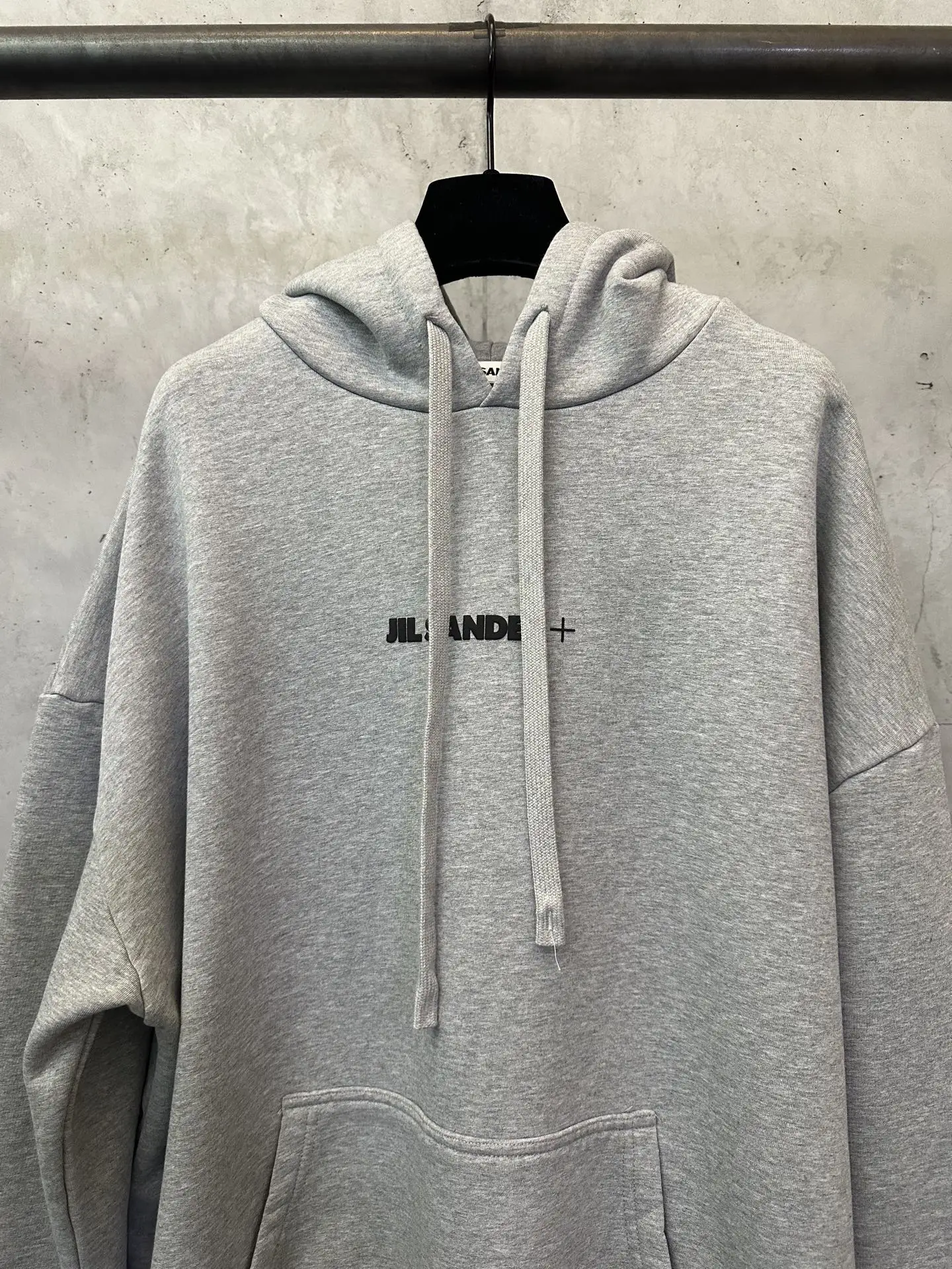 Logo Print Oversized Cotton Hoodie D27021833 — view 3
