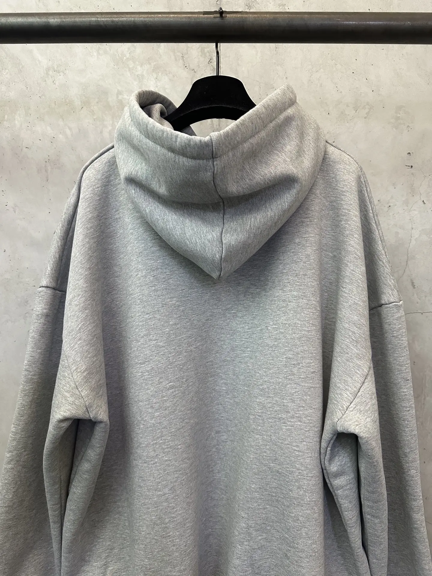 Logo Print Oversized Cotton Hoodie D27021833 — view 5