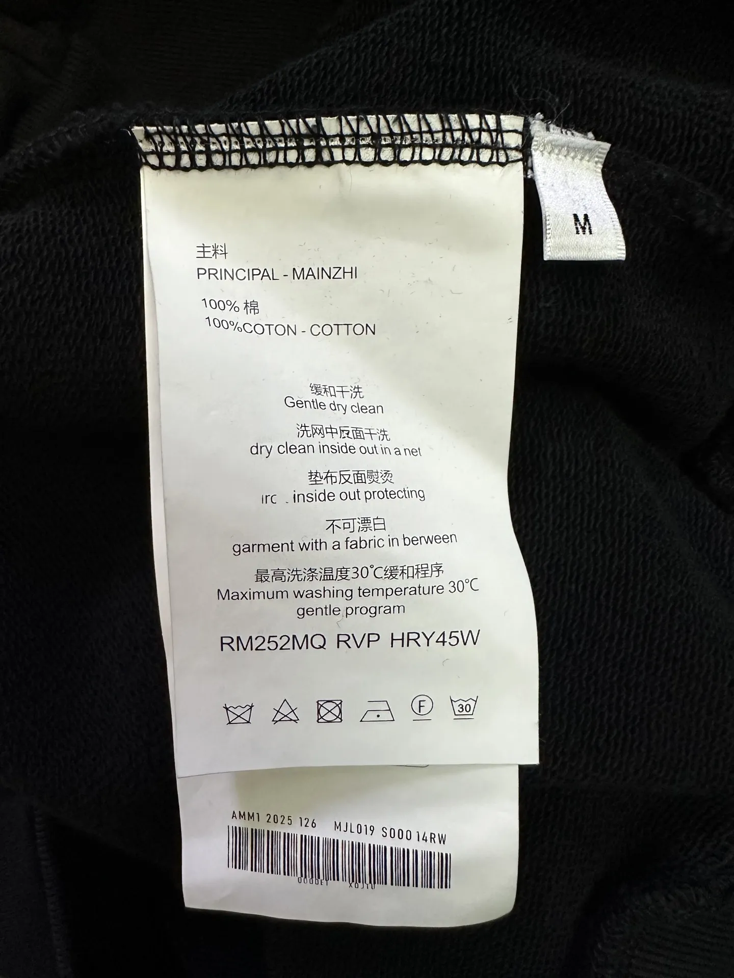Logo Print Heavyweight Cotton Hoodie D27021832 — view 9