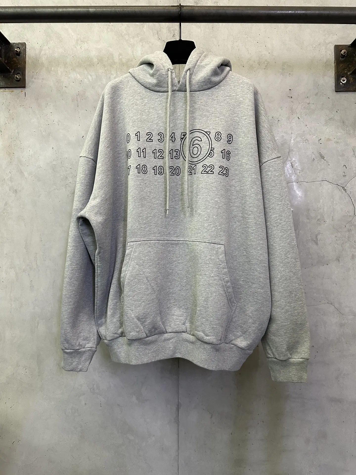 MM6 Numeric Logo Oversized Hoodie D27021814