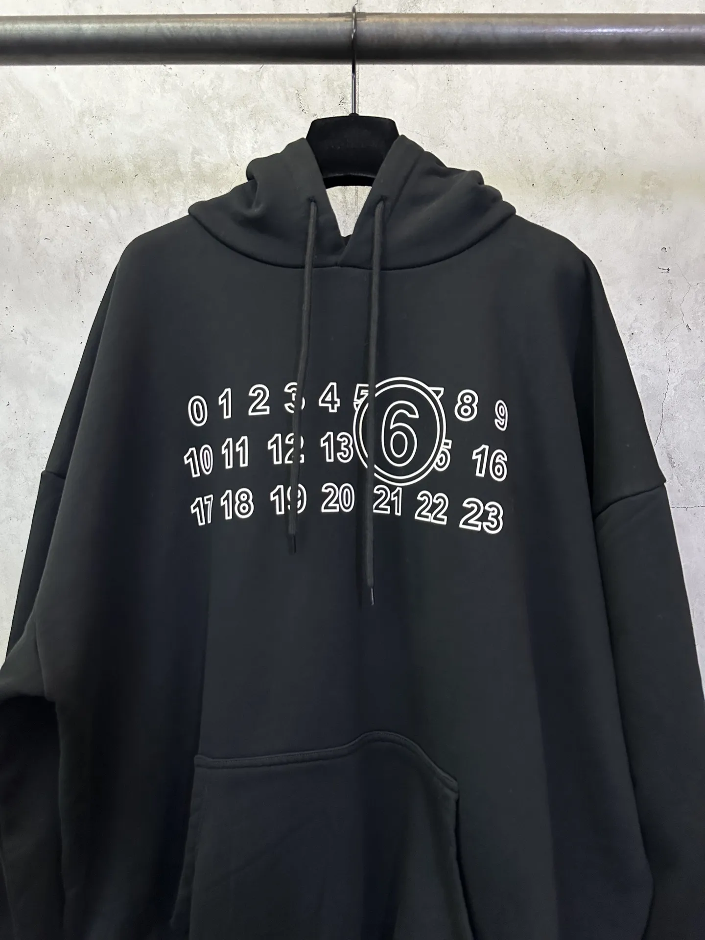 MM6 Maison Margiela Numeric Logo Hoodie D27021813 — view 3