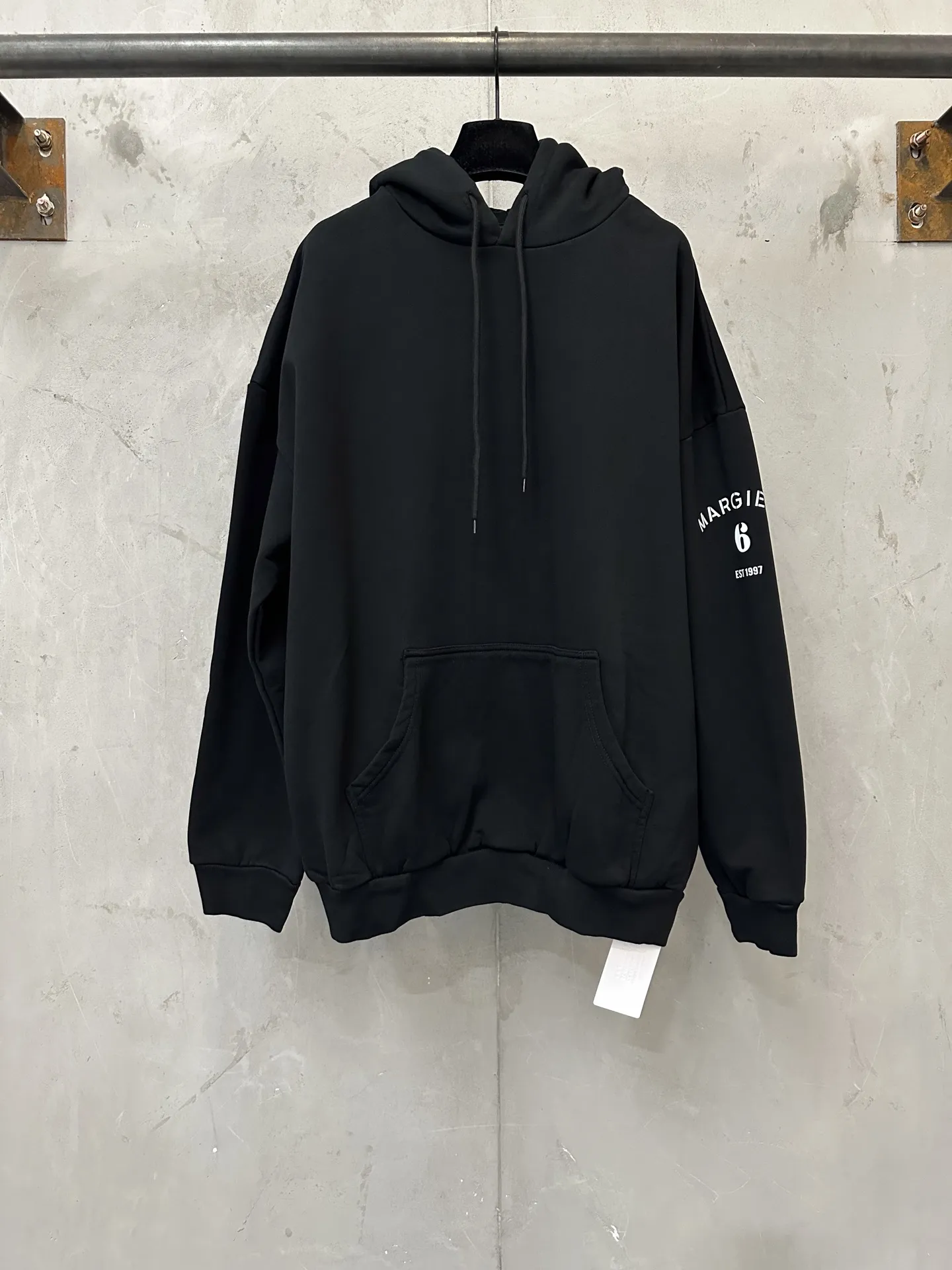 MM6 Logo Print Oversized Cotton Hoodie D27021956