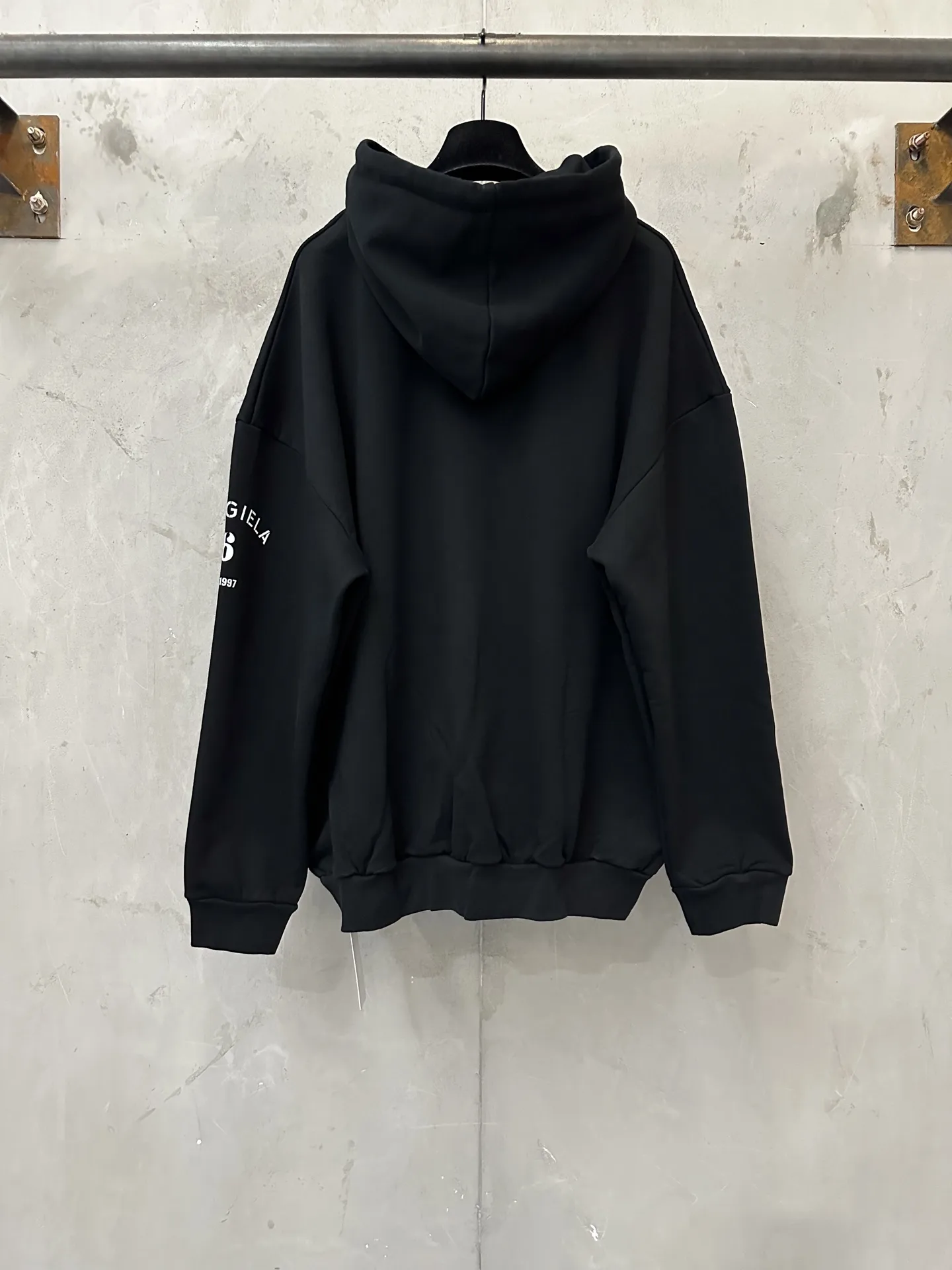 MM6 Logo Print Oversized Cotton Hoodie D27021956 — view 2