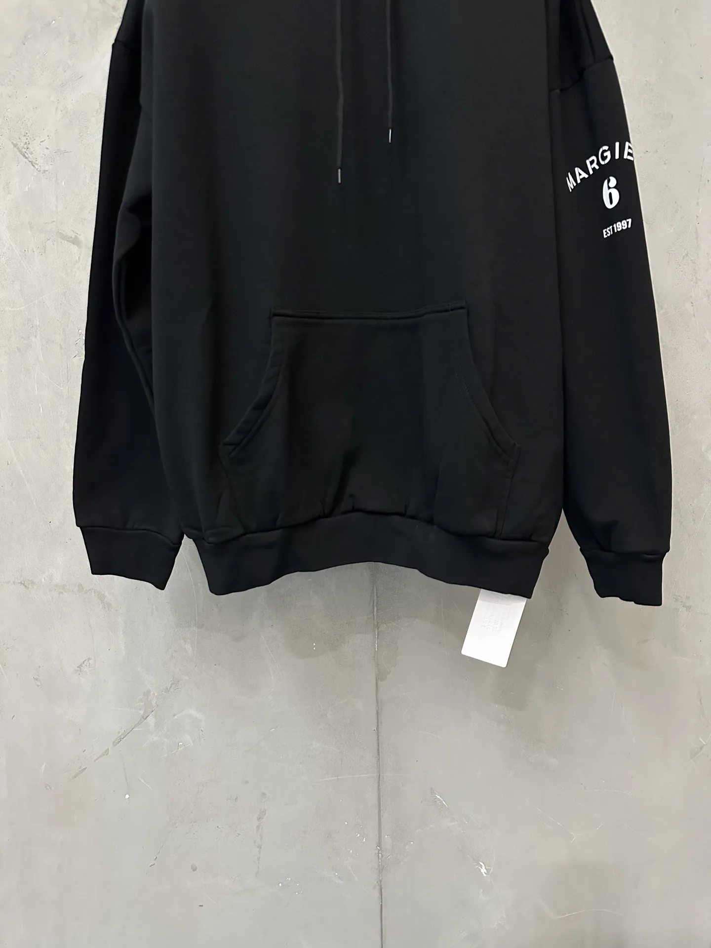 MM6 Logo Print Oversized Cotton Hoodie D27021956 — view 4