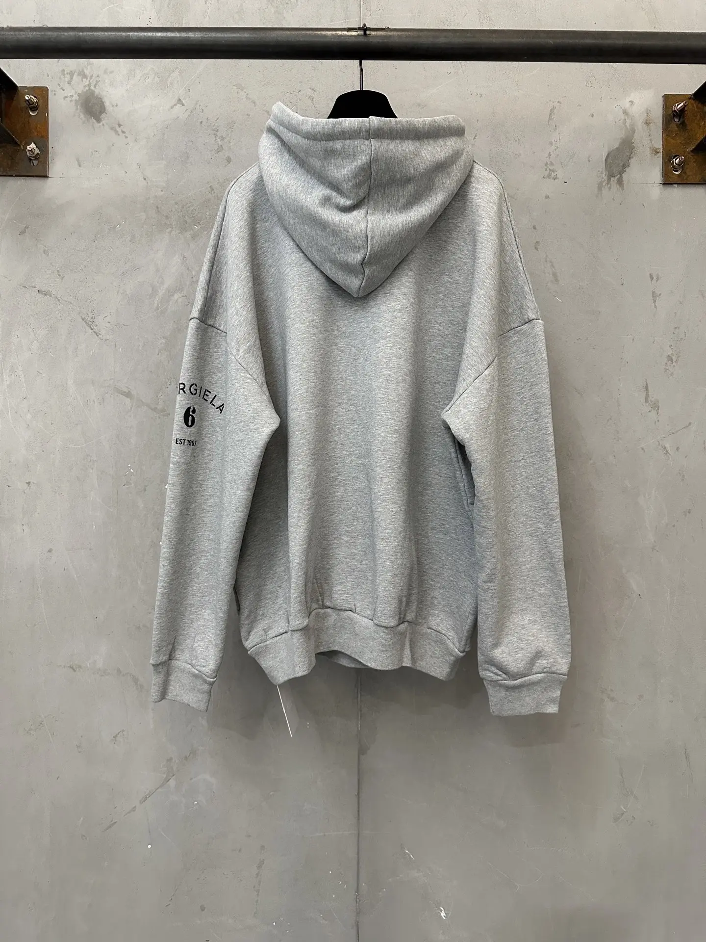 MM6 Maison Margiela Logo Print Cotton Hoodie D27021957 — view 2