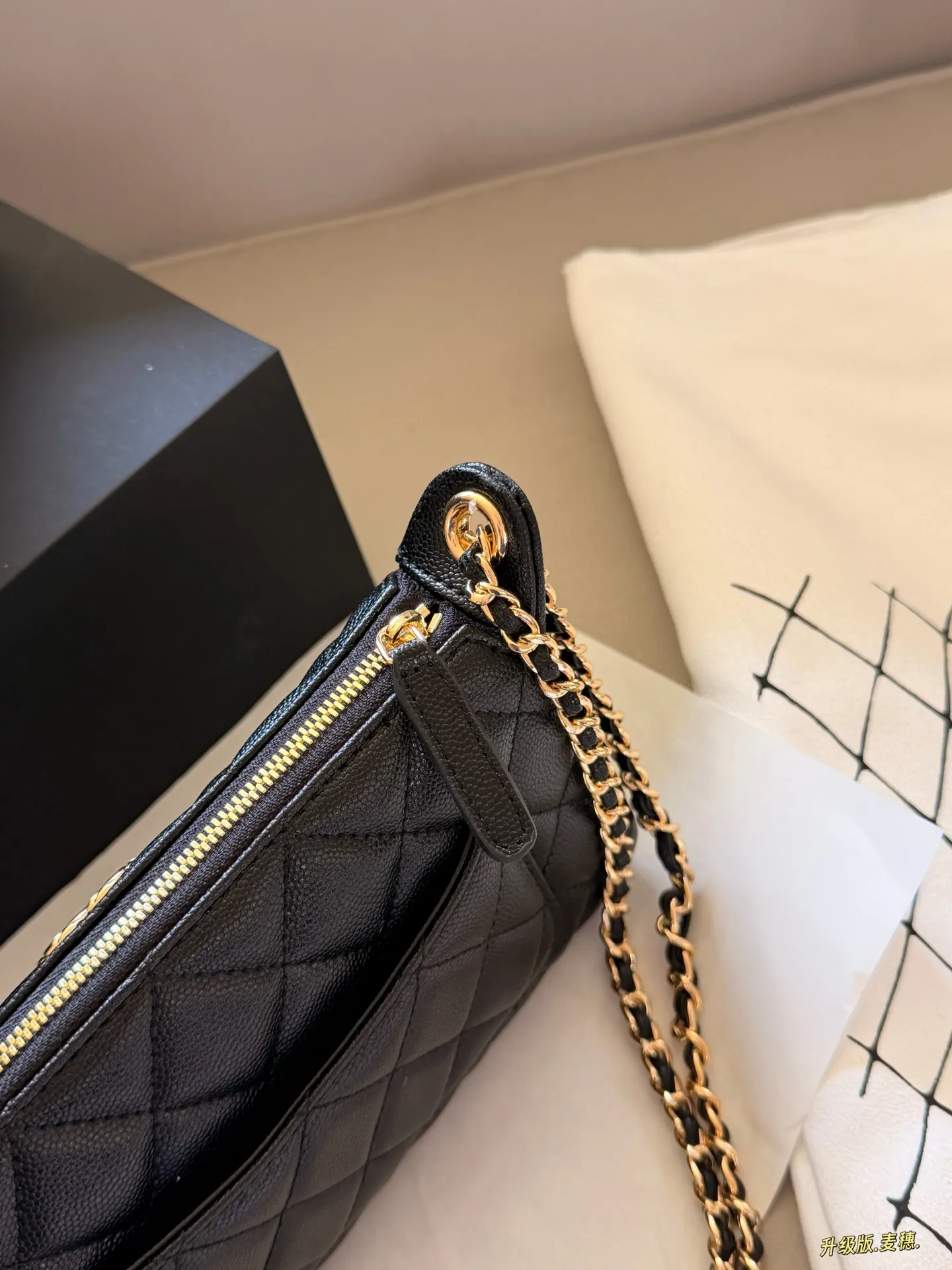 Quilted Leather Chain Shoulder Bag D27518015 — view 6