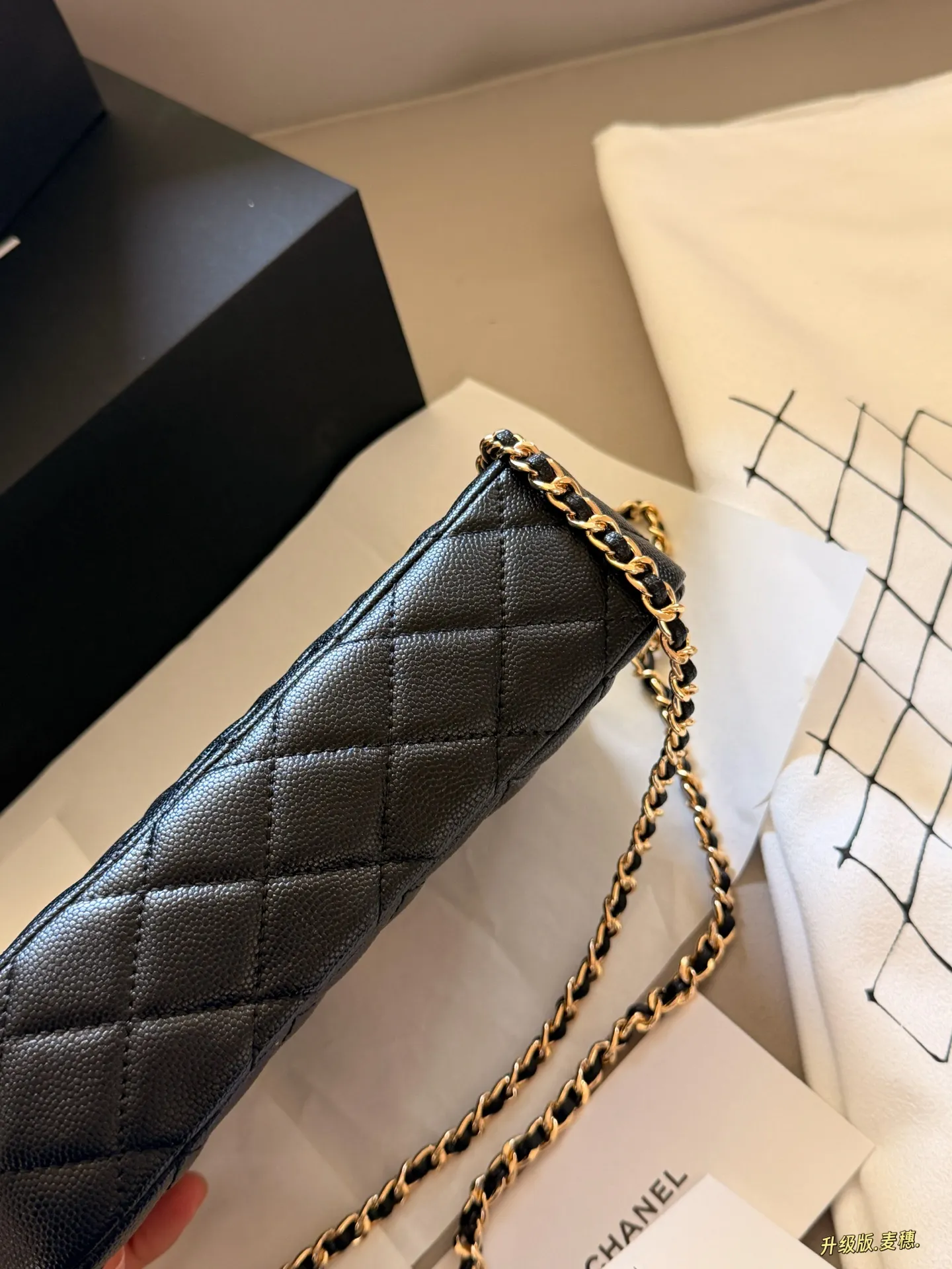 Quilted Leather Chain Shoulder Bag D27518015 — view 8