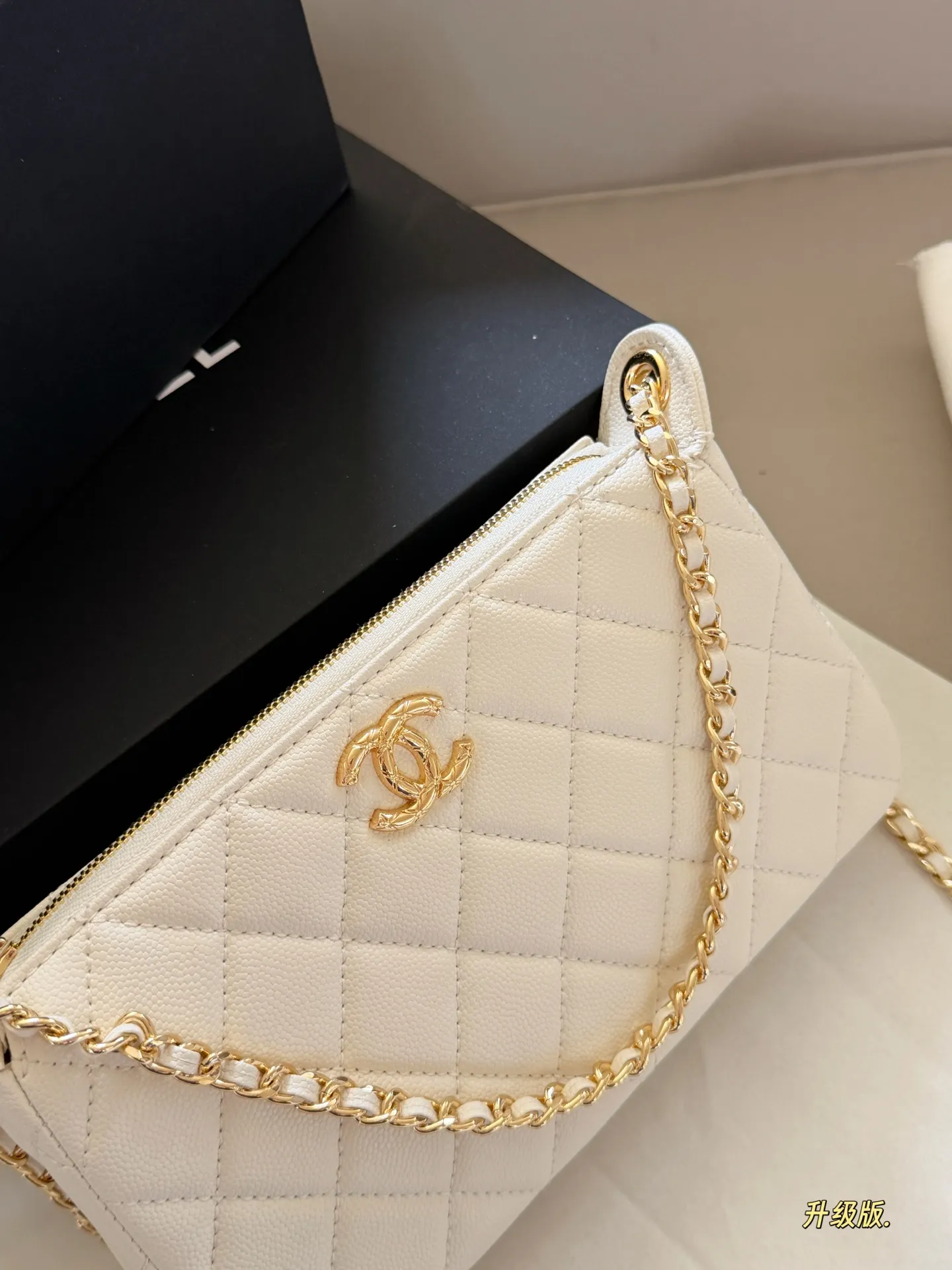 Quilted Leather Chain Shoulder Bag D27518015 — view 11