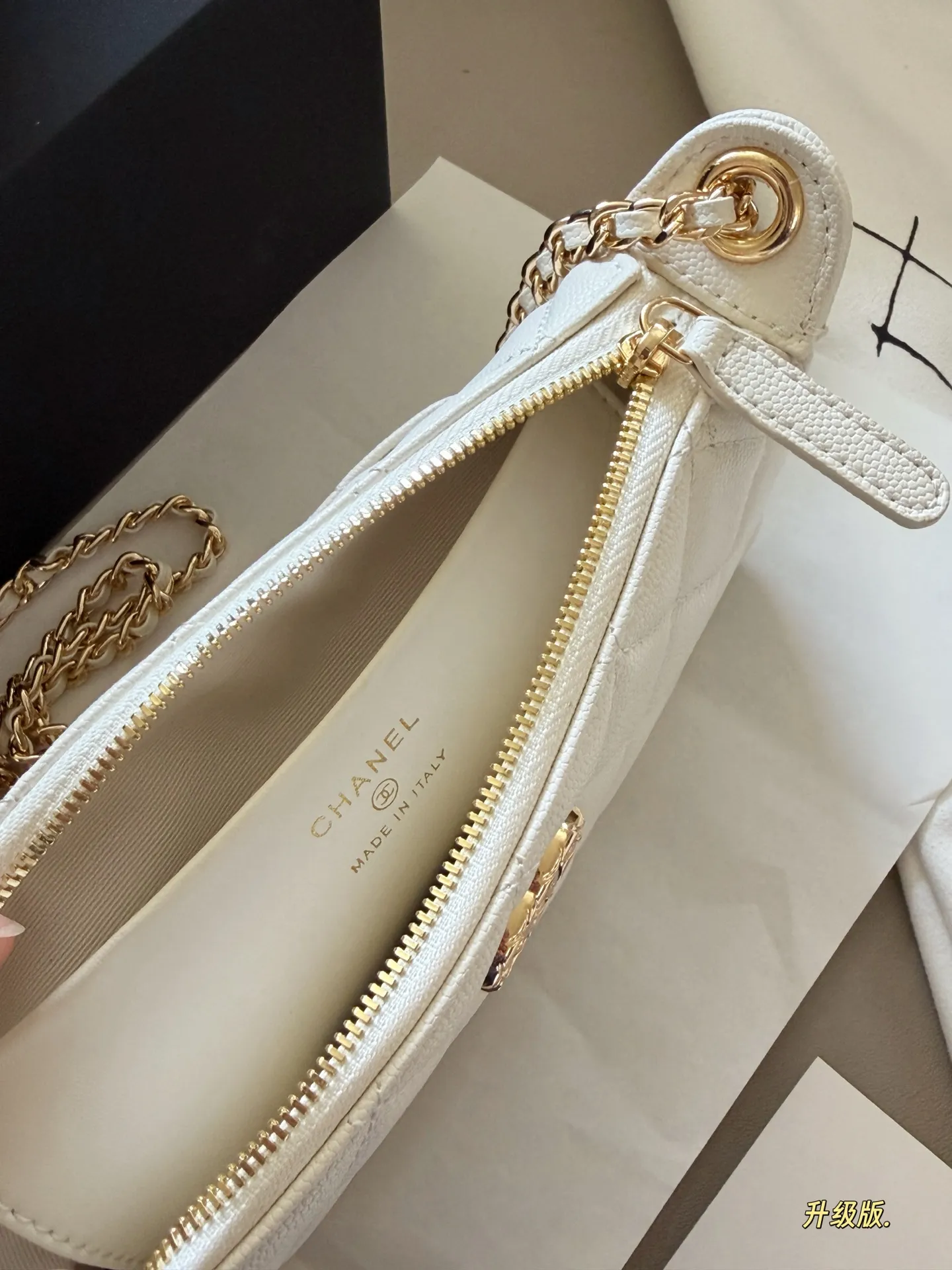 Quilted Leather Chain Shoulder Bag D27518015 — view 17
