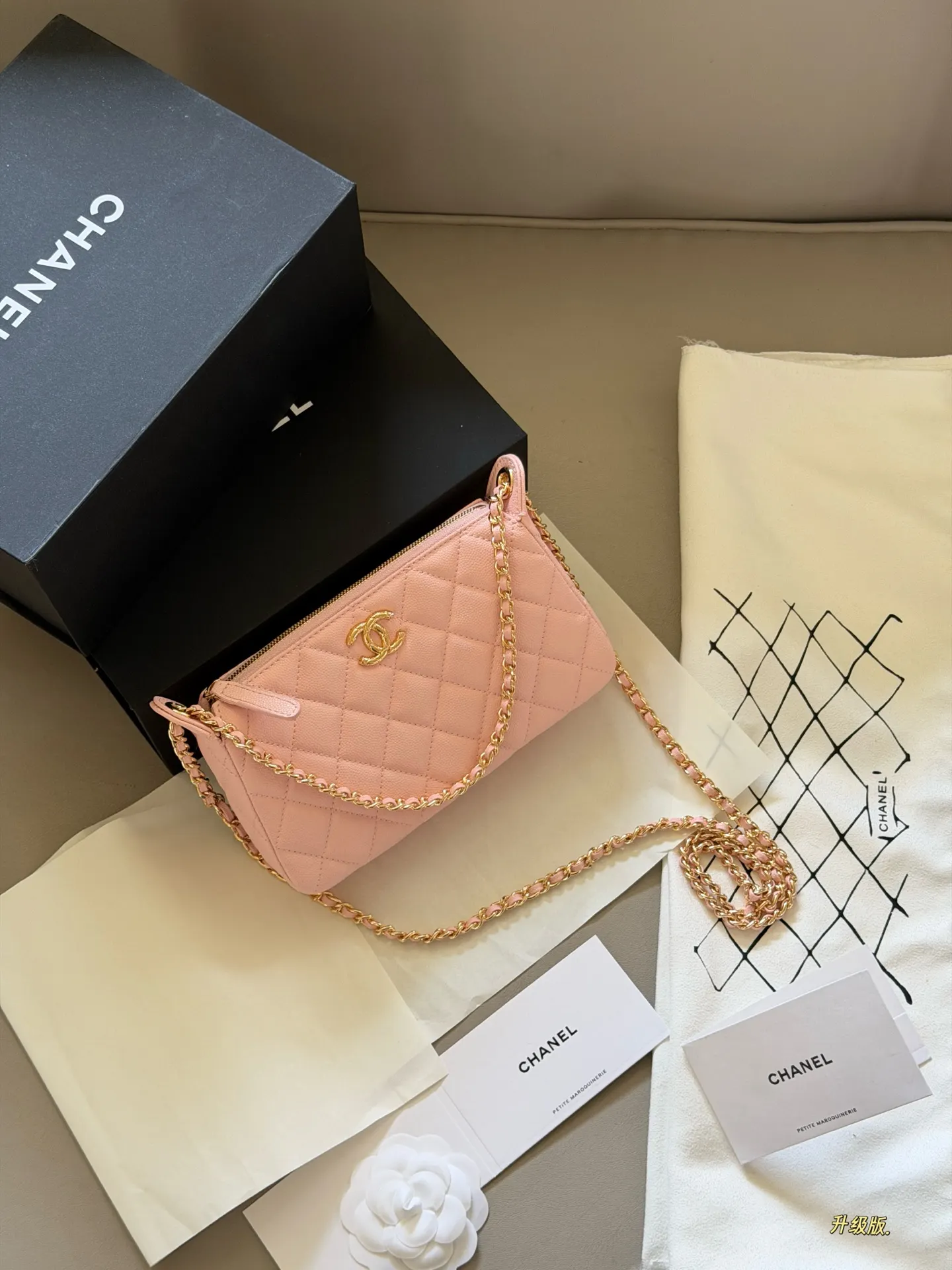 Quilted Leather Chain Shoulder Bag D27518015 — view 23