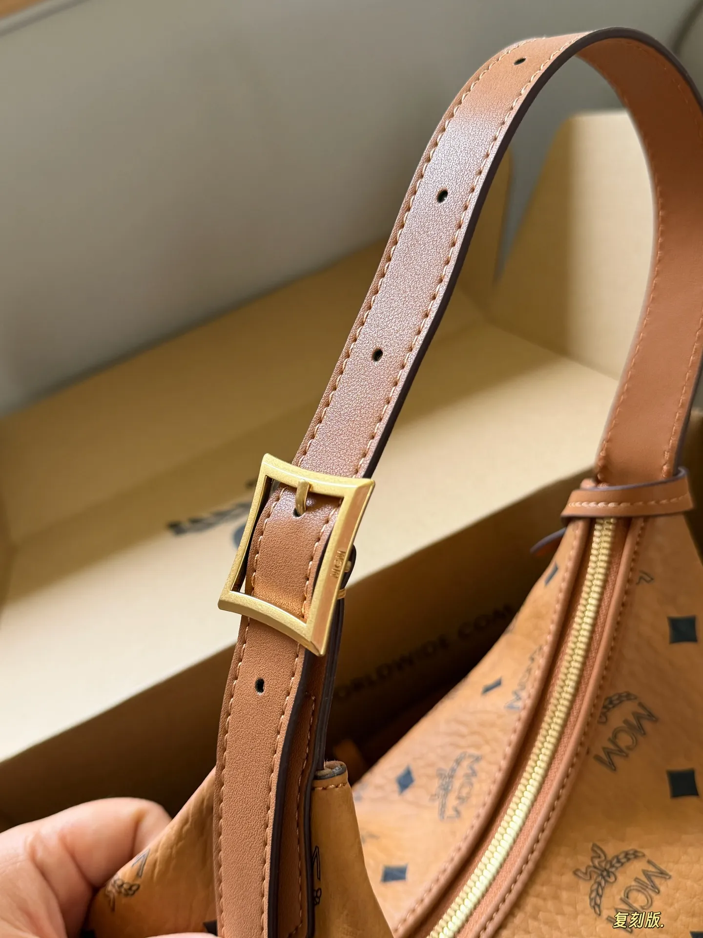 MCM Visetos Hobo Shoulder Bag D27518351 — view 7