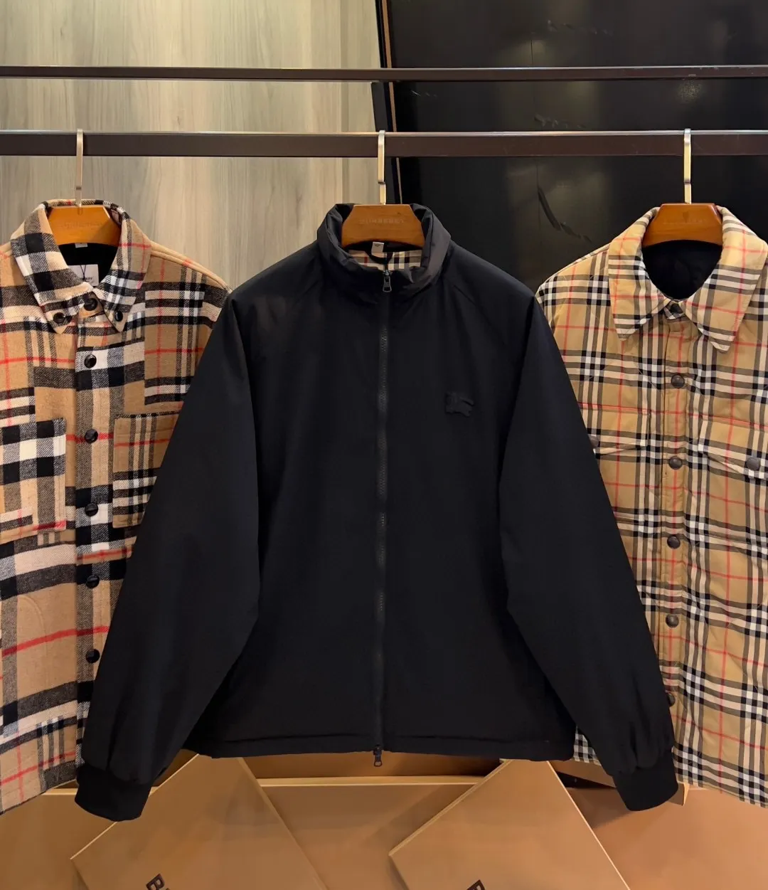 Logo-Embroidered Padded Harrington Jacket D27516429