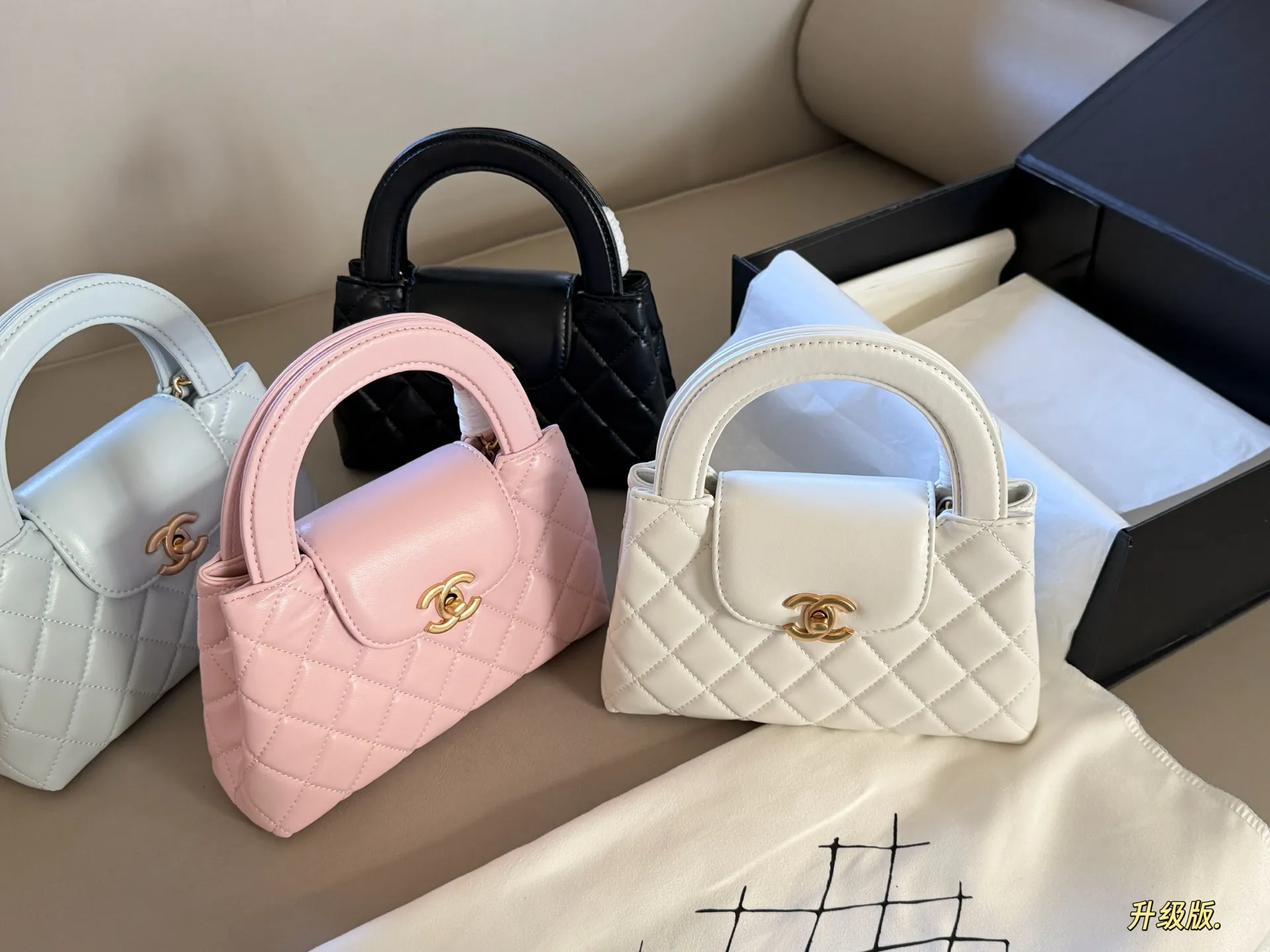 Quilted Leather Top-Handle Mini Bag D28018207 — view 7