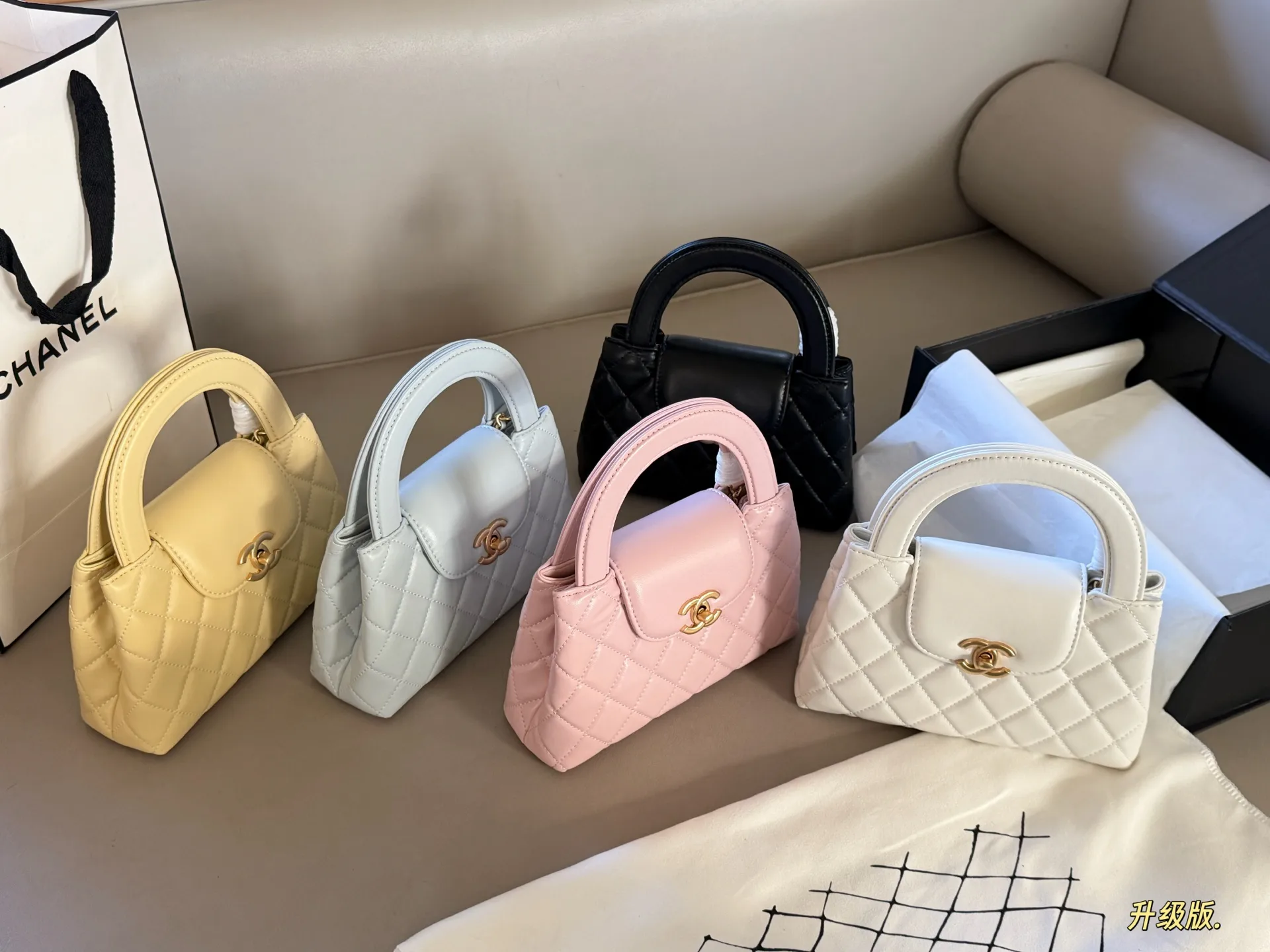 Quilted Leather Top-Handle Mini Bag D28018207 — view 8
