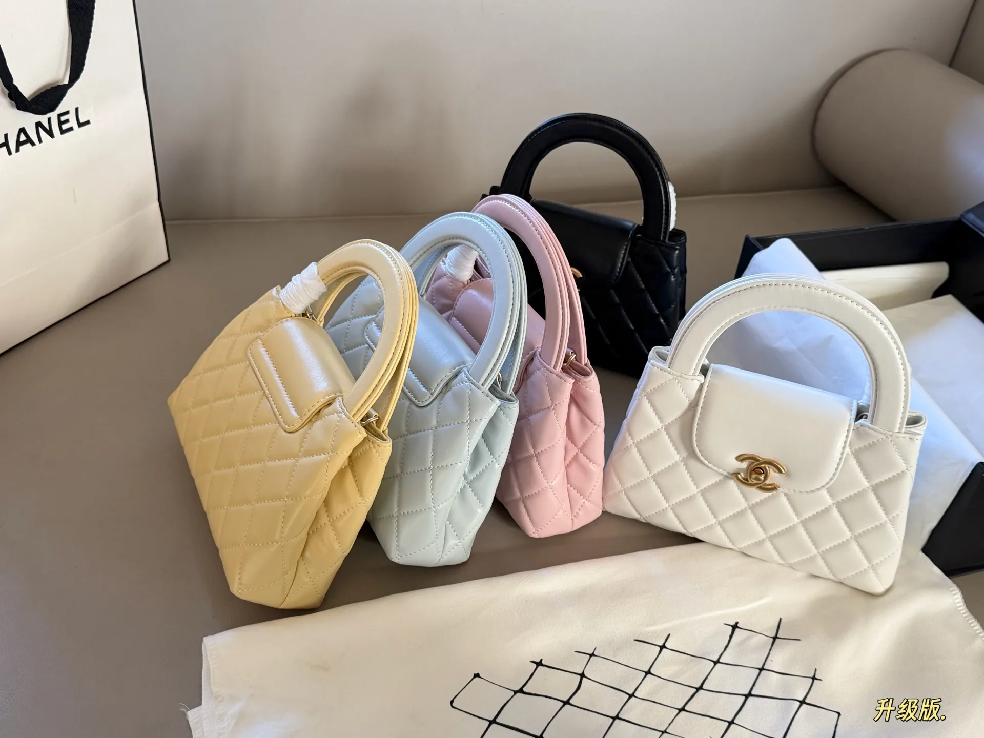 Quilted Leather Top-Handle Mini Bag D28018207 — view 9