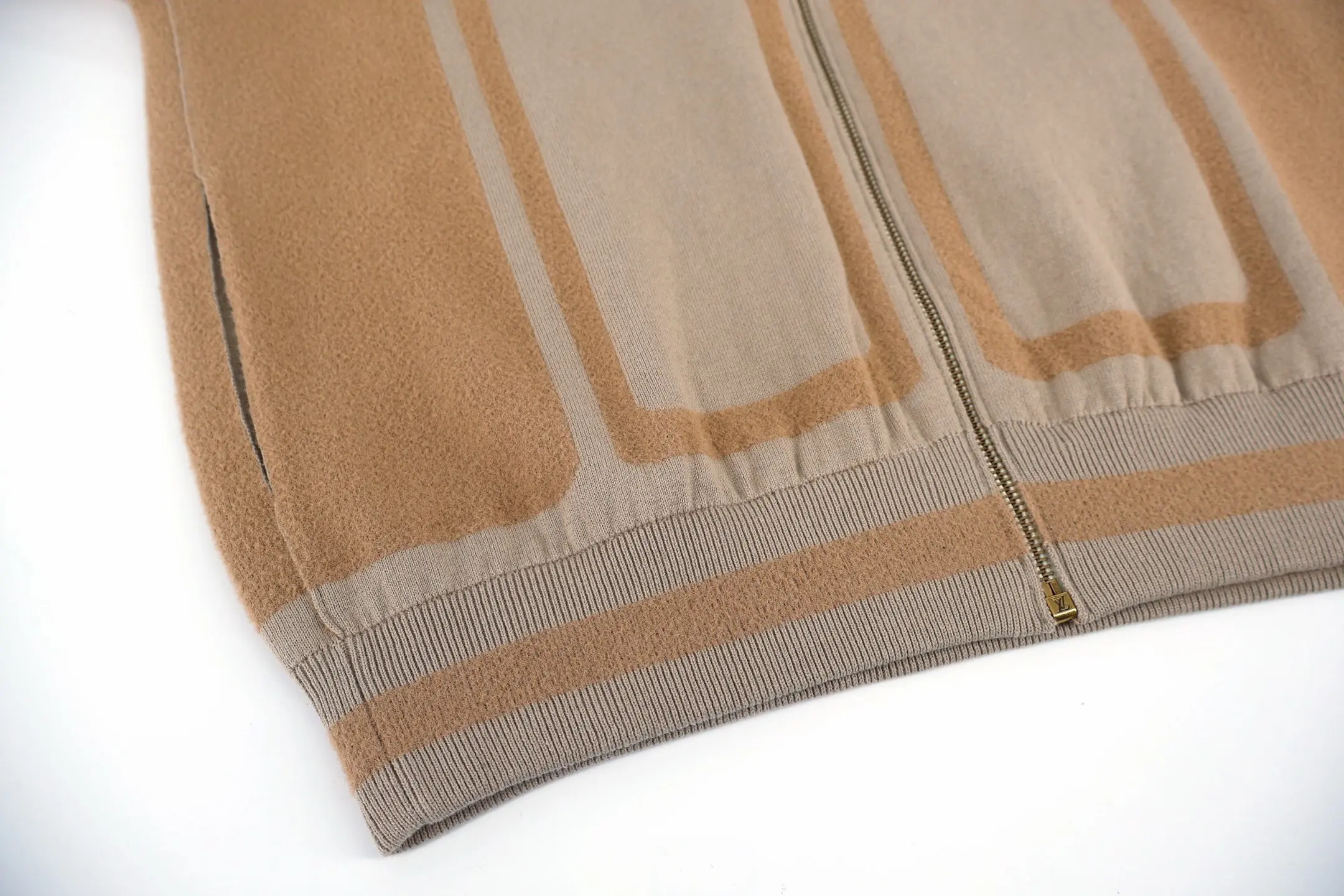 Logo Intarsia Wool-Blend Zip-Up Cardigan D28016426 — view 4