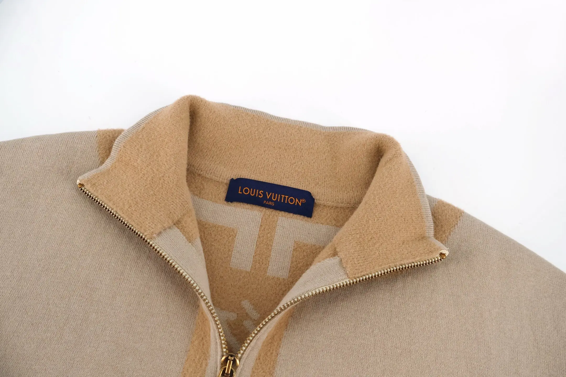 Logo Intarsia Wool-Blend Zip-Up Cardigan D28016426 — view 5