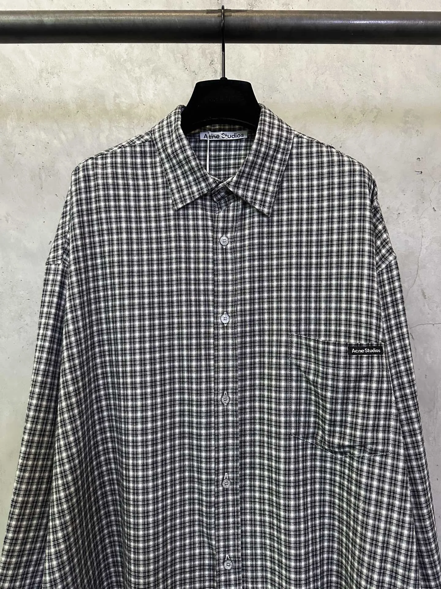 Oversized Checked Flannel Shirt D28012883 — view 3