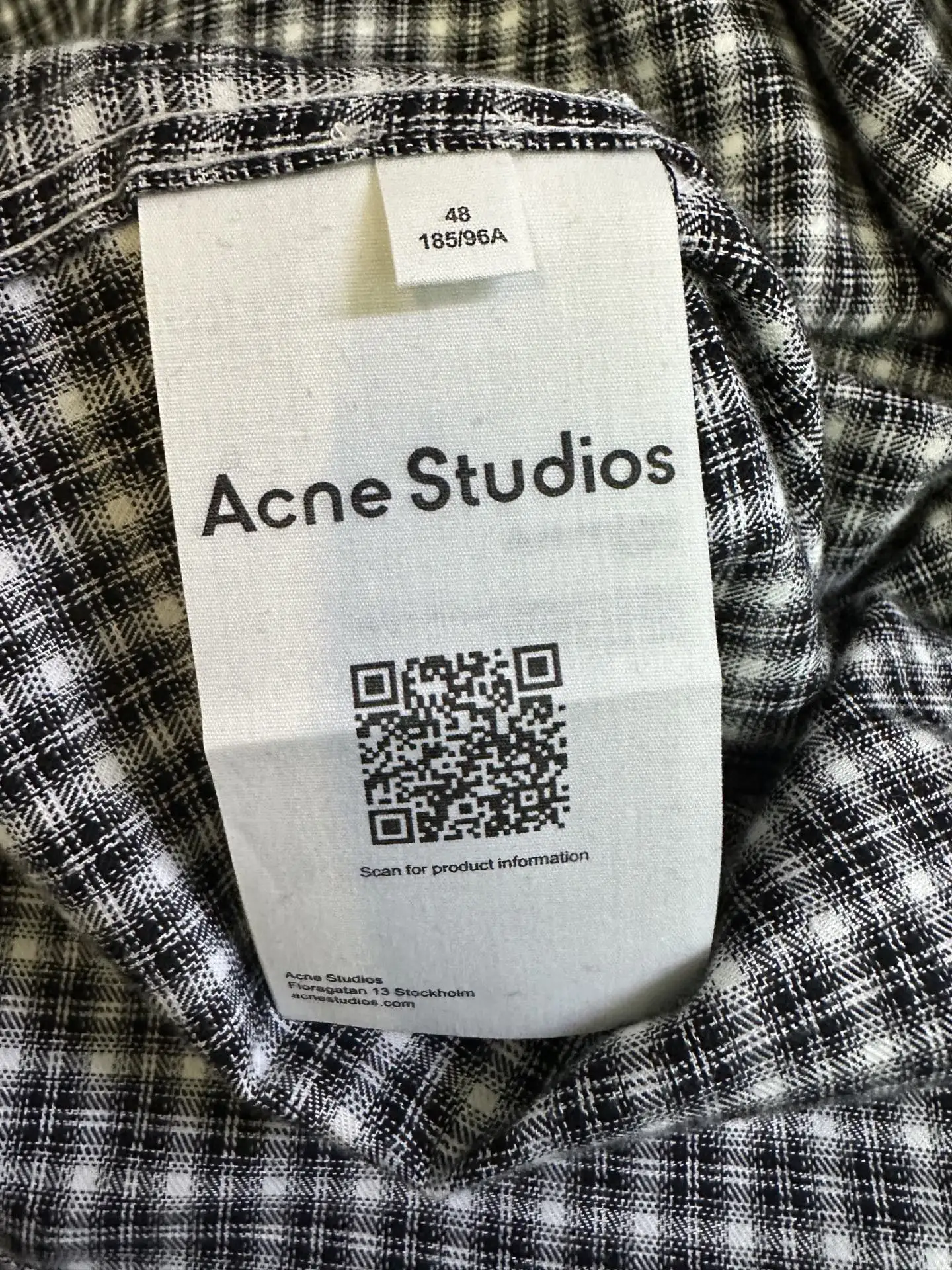 Oversized Checked Flannel Shirt D28012883 — view 9