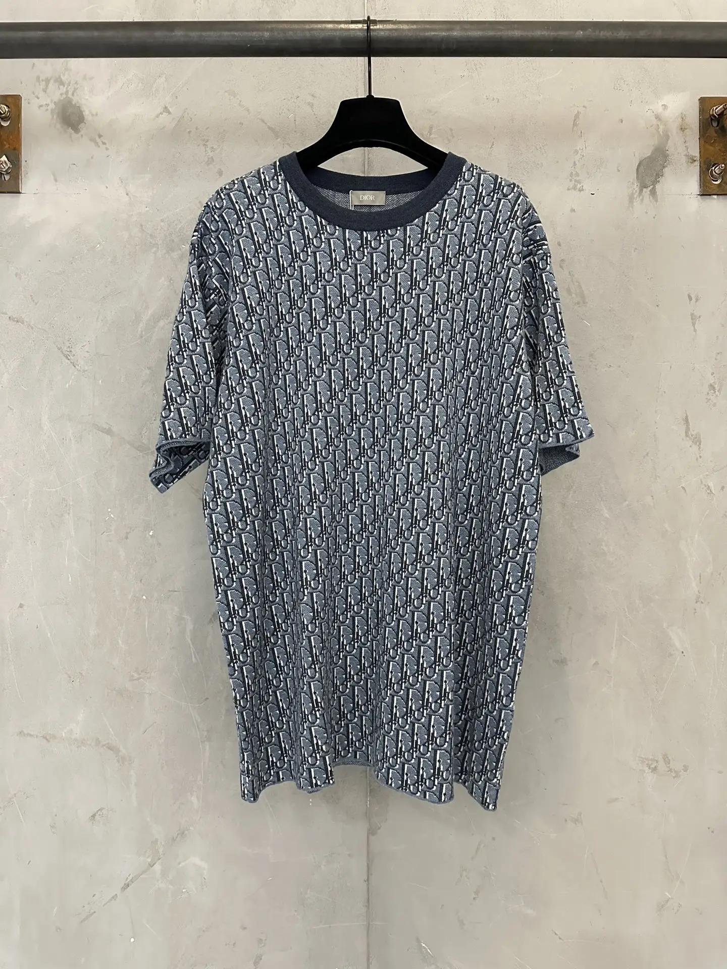 Oblique Jacquard Cotton T-Shirt D28012306