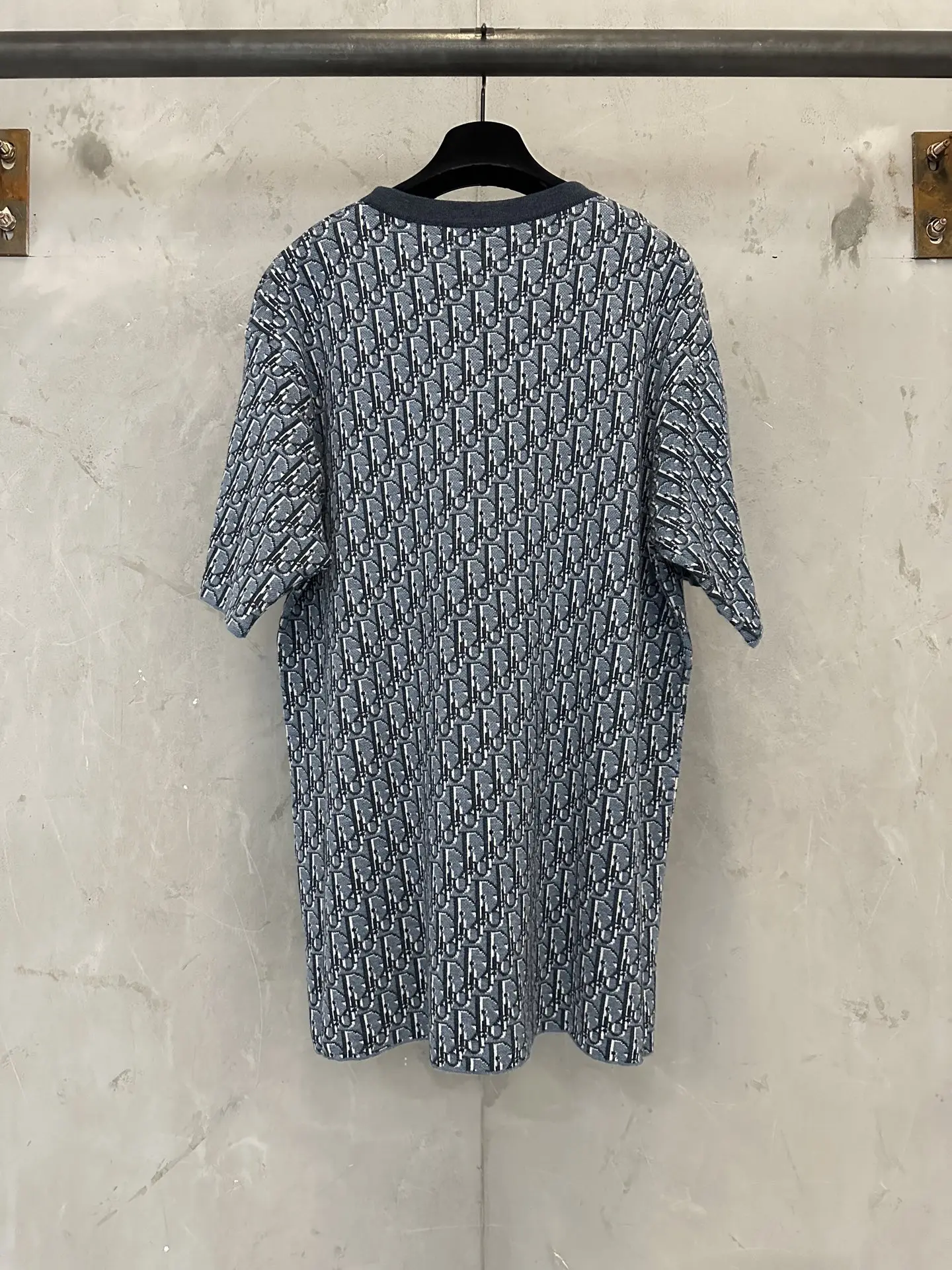 Oblique Jacquard Cotton T-Shirt D28012306 — view 2