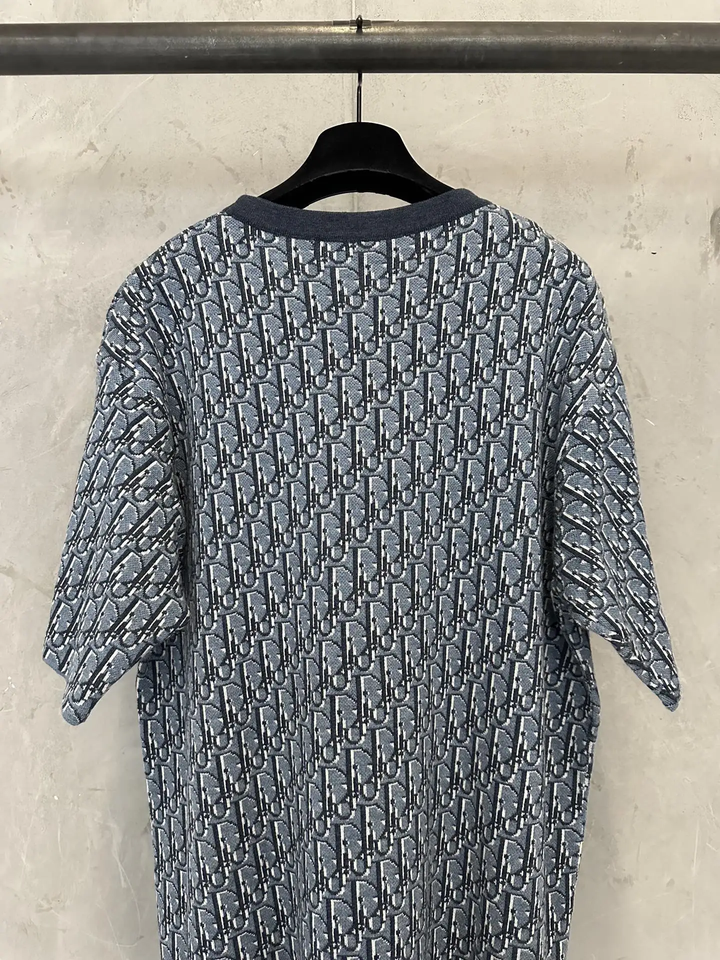 Oblique Jacquard Cotton T-Shirt D28012306 — view 5