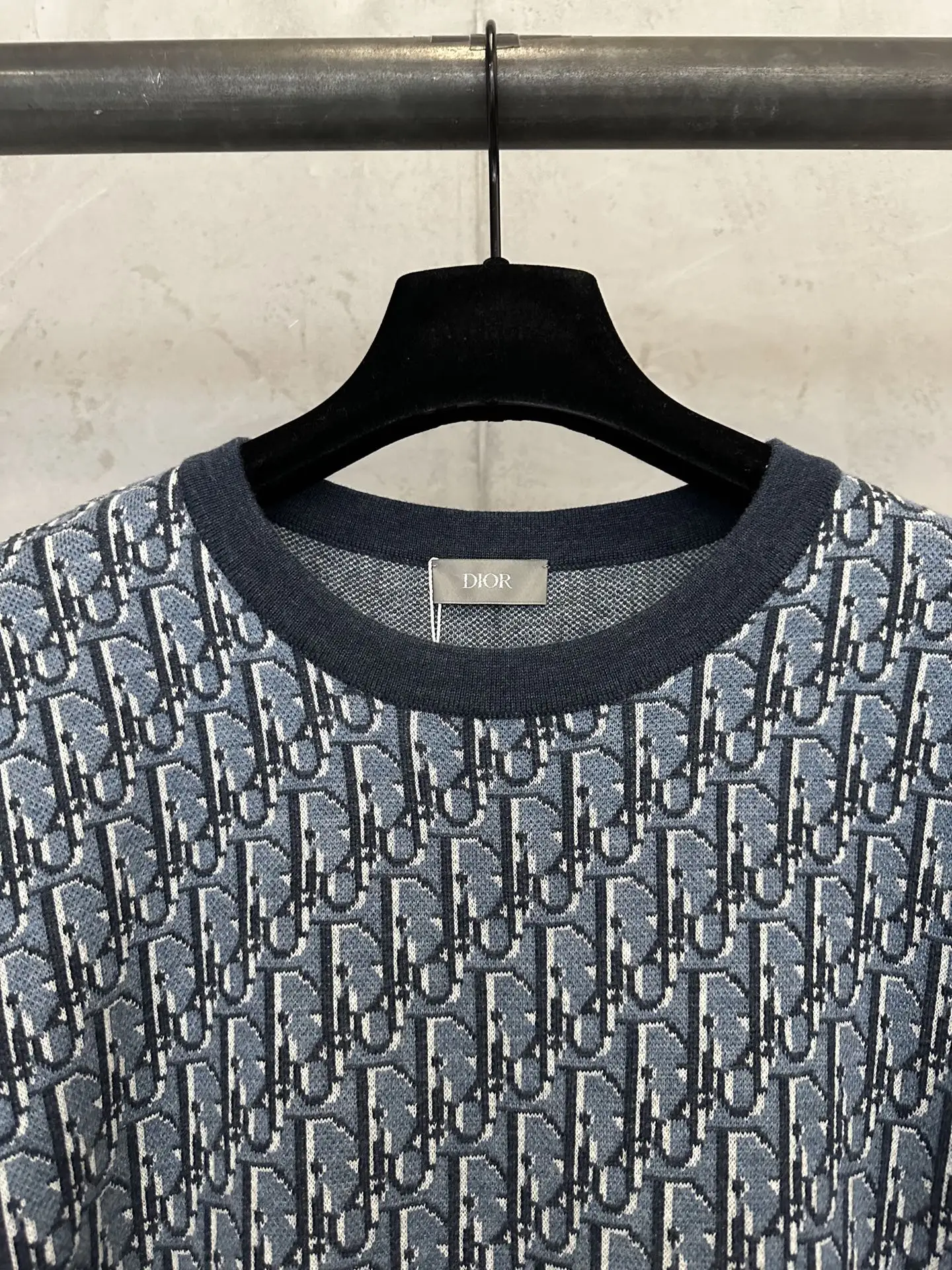 Oblique Jacquard Cotton T-Shirt D28012306 — view 7