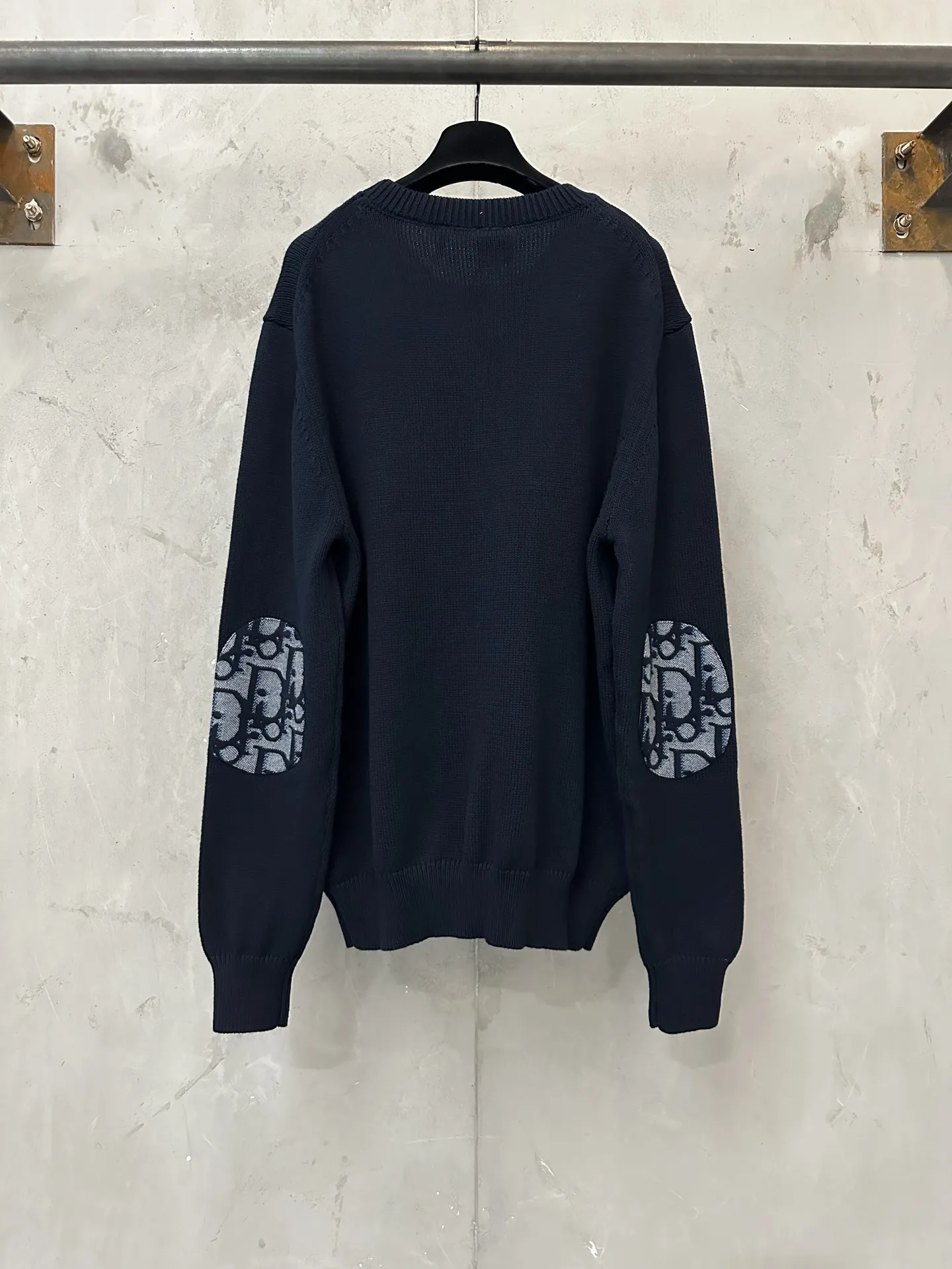 Oblique Jacquard Pocket Cotton Sweater D28024383 — view 2