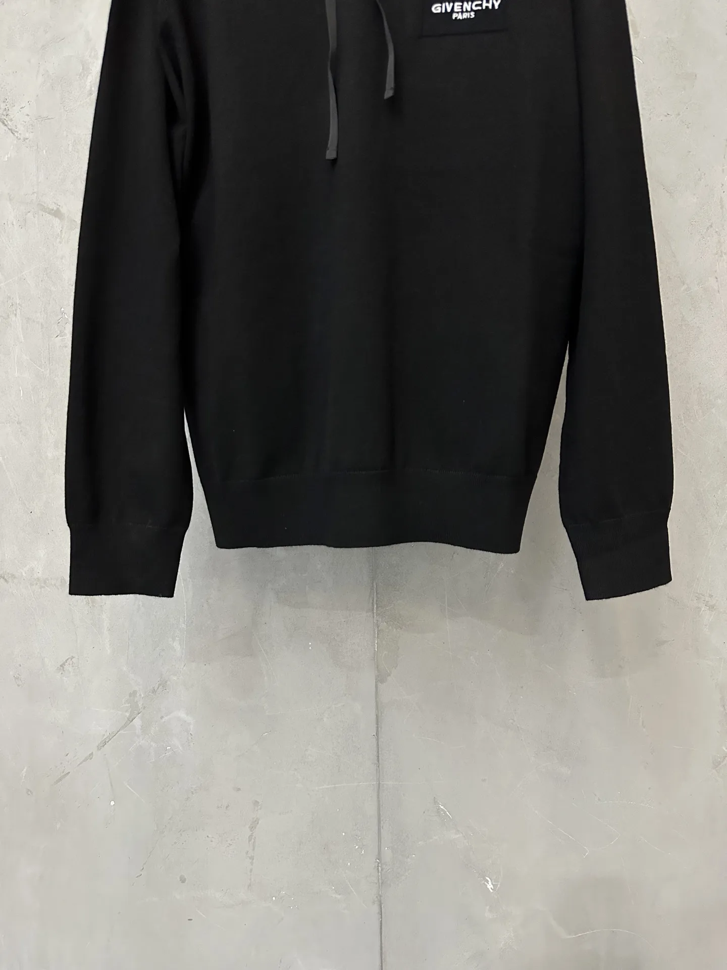 Paris Logo Embroidered Wool-Blend Hoodie D28024387 — view 4