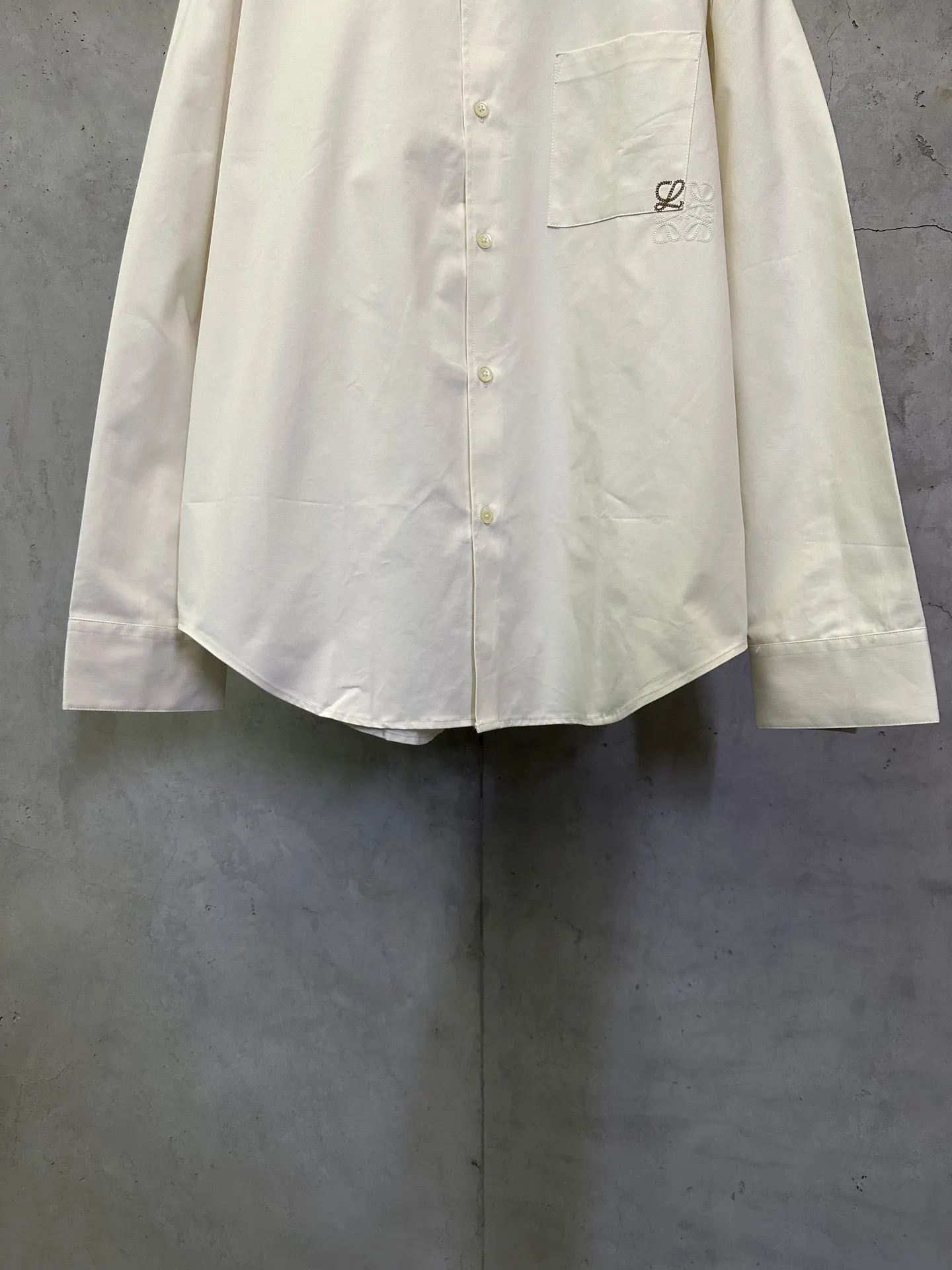 Embroidered Cotton Twill Long-Sleeve Shirt D28012788 — view 4