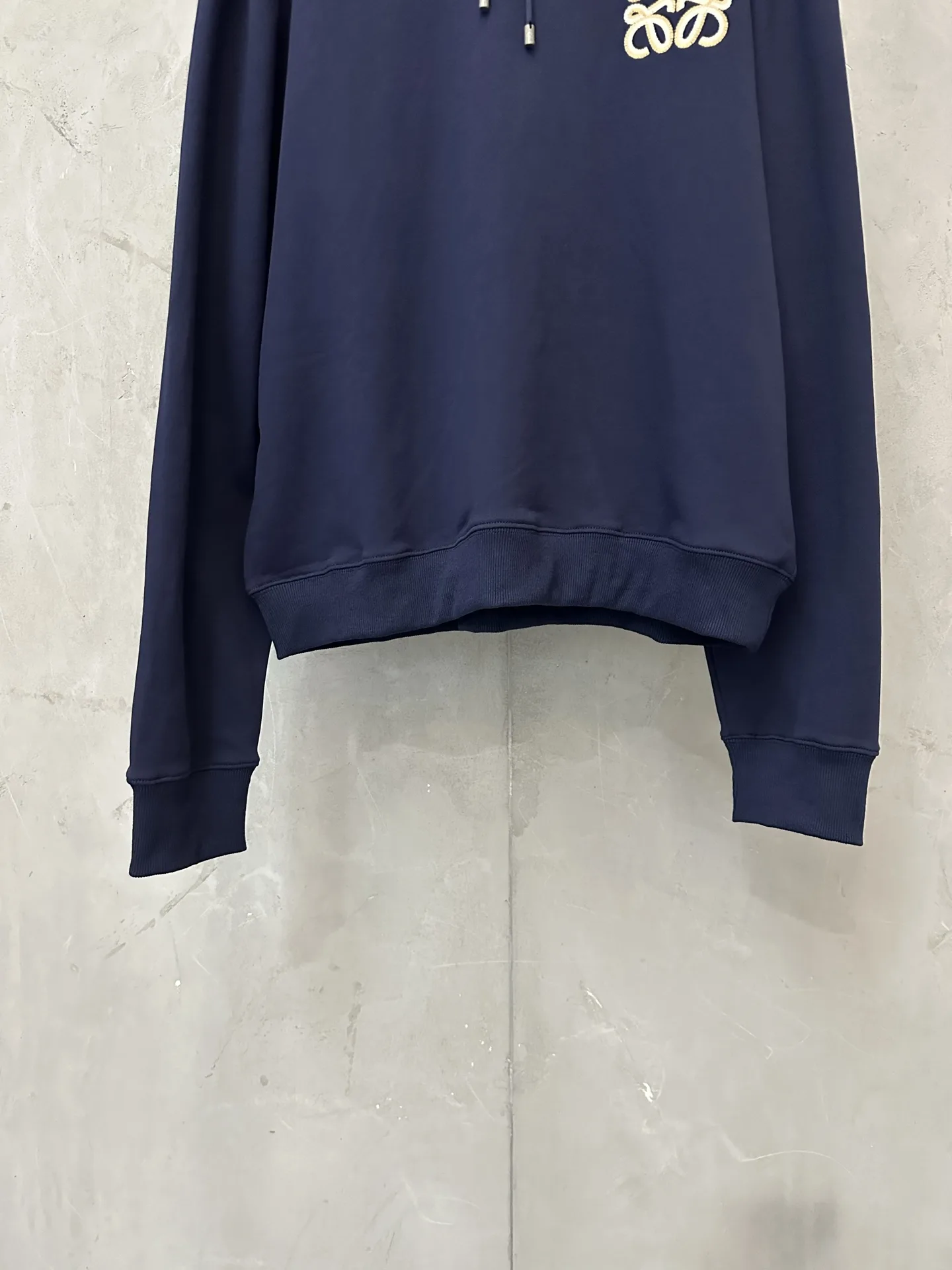 Anagram Embroidered Cotton-Jersey Hoodie D28024394 — view 4