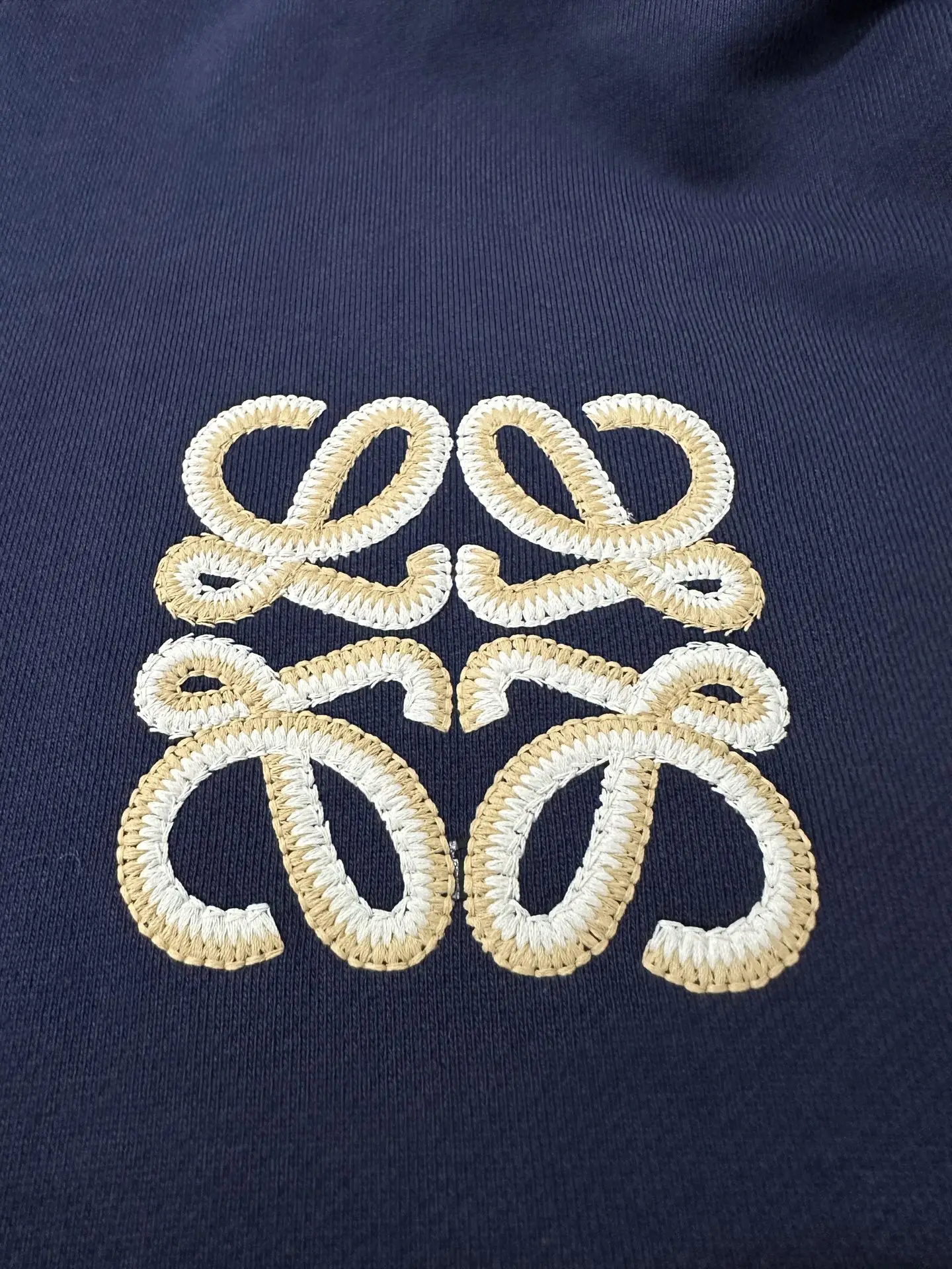 Anagram Embroidered Cotton-Jersey Hoodie D28024394 — view 7