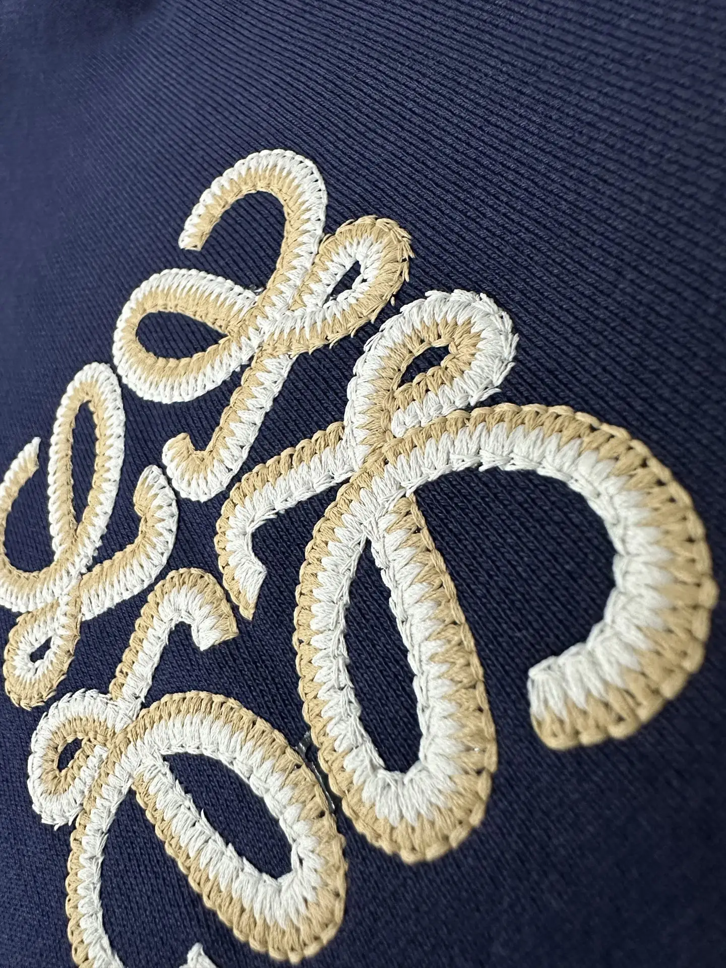 Anagram Embroidered Cotton-Jersey Hoodie D28024394 — view 8