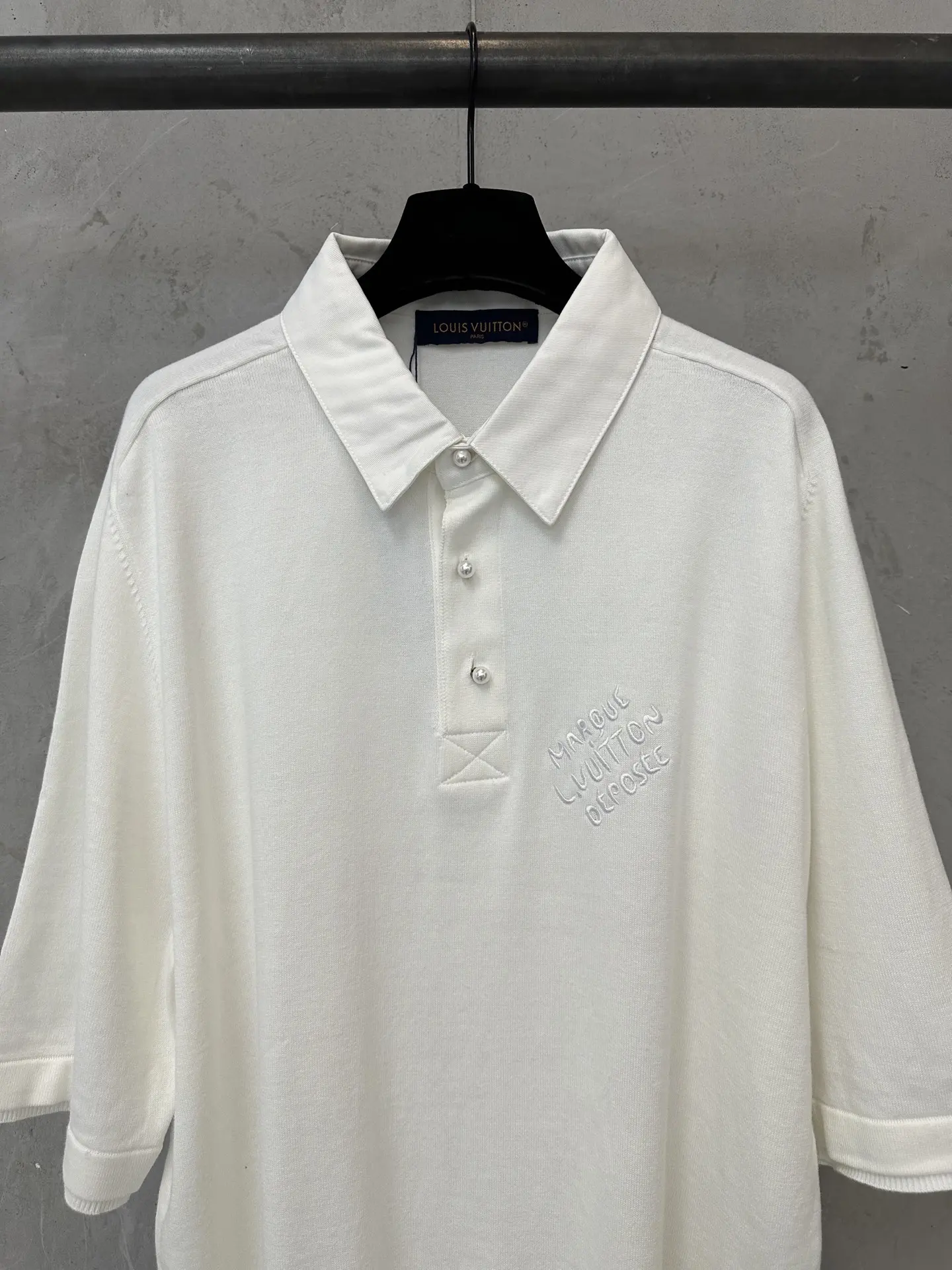 Embroidered Cotton-Blend Polo Shirt D28011890 — view 3
