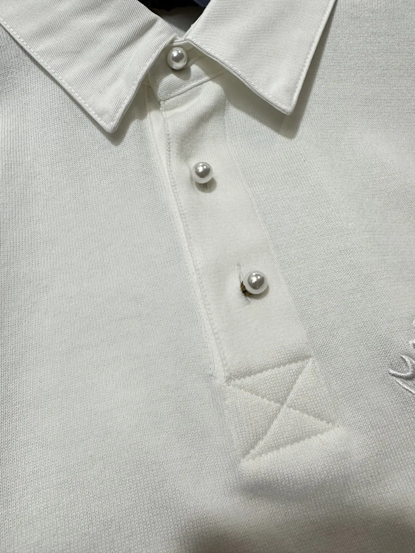 Embroidered Cotton-Blend Polo Shirt D28011890 — view 6