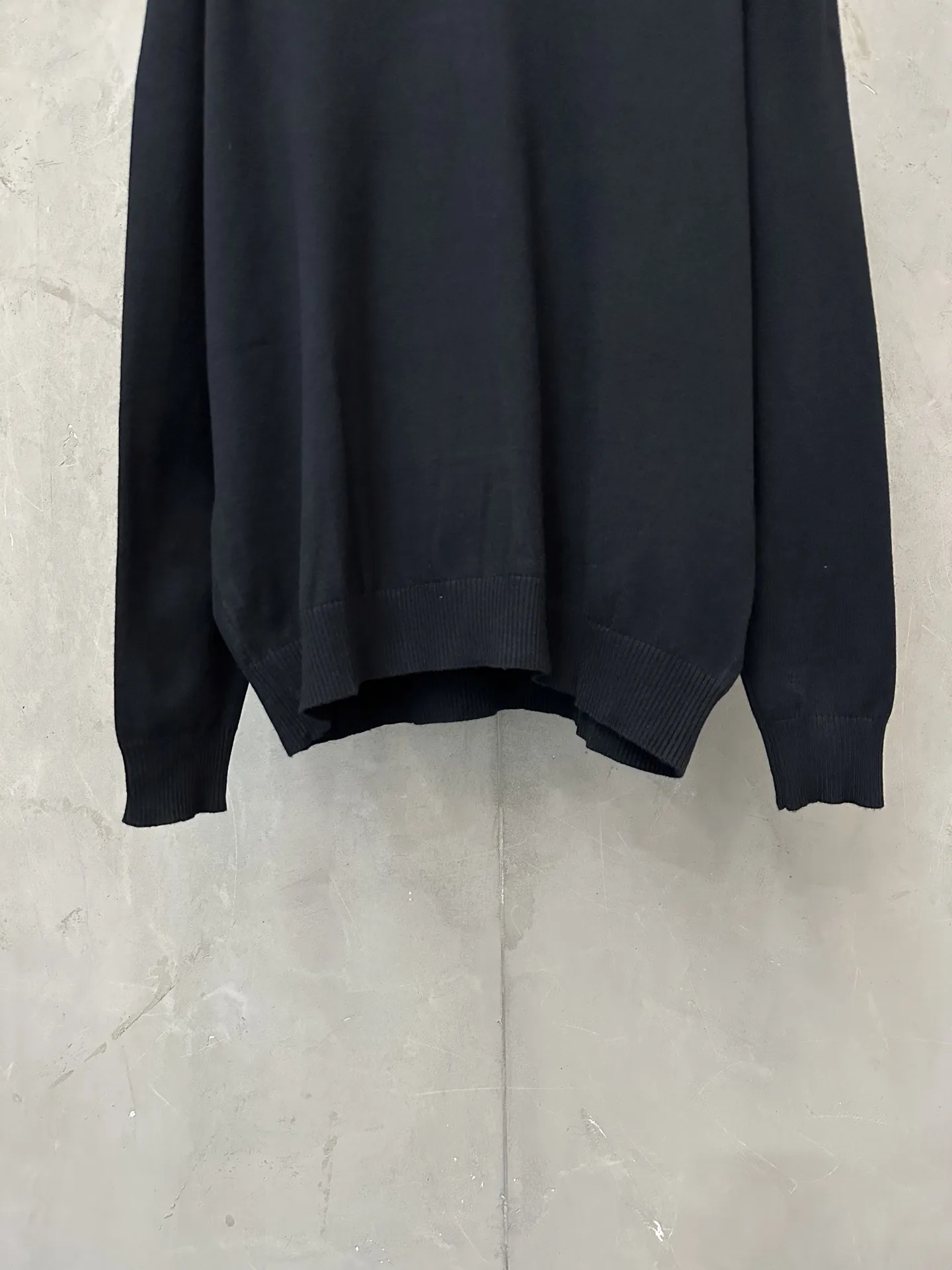 Layered-Look Striped Polo Collar Knit Sweater D28020241 — view 4