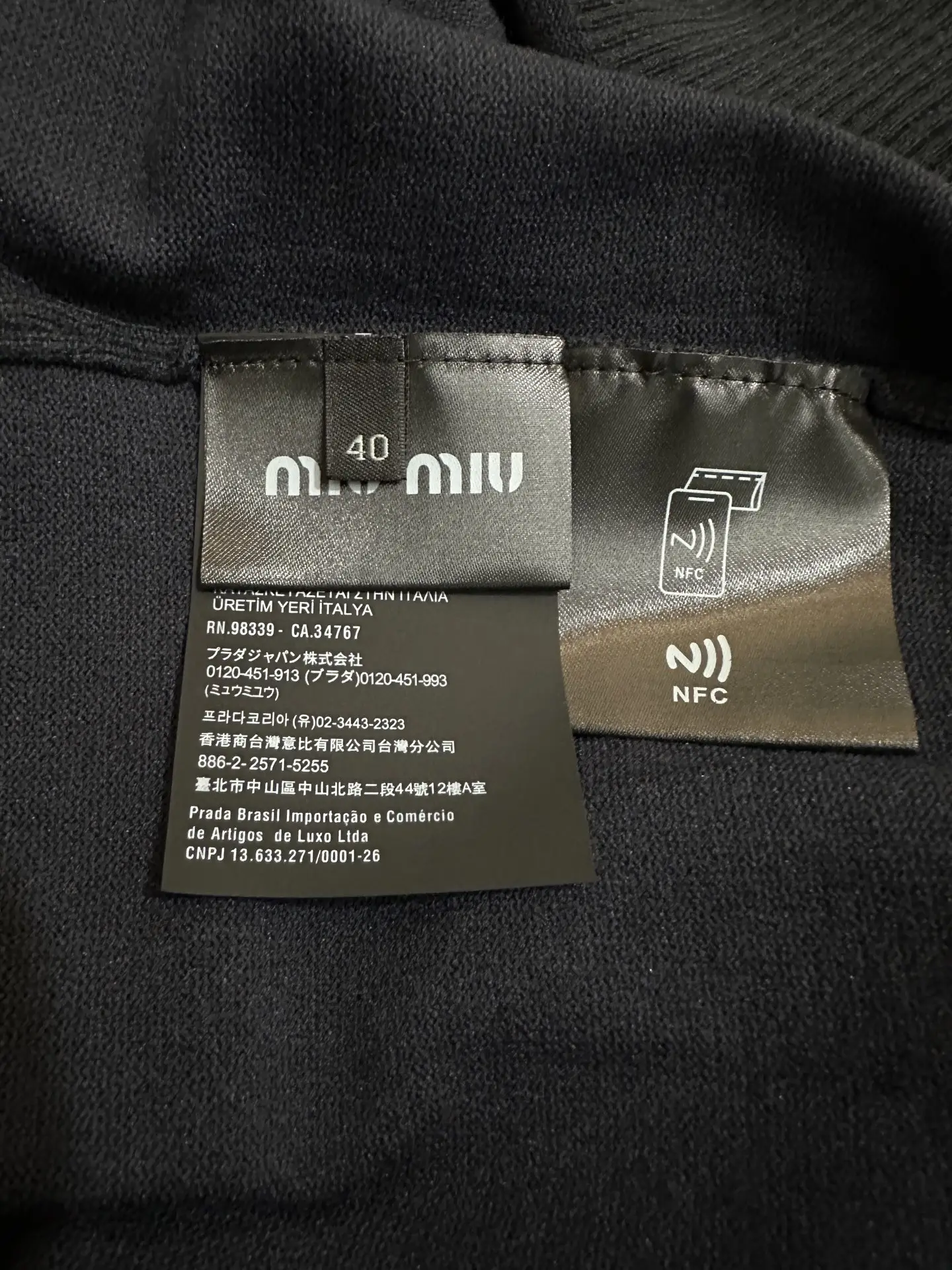 Layered-Look Striped Polo Collar Knit Sweater D28020241 — view 9