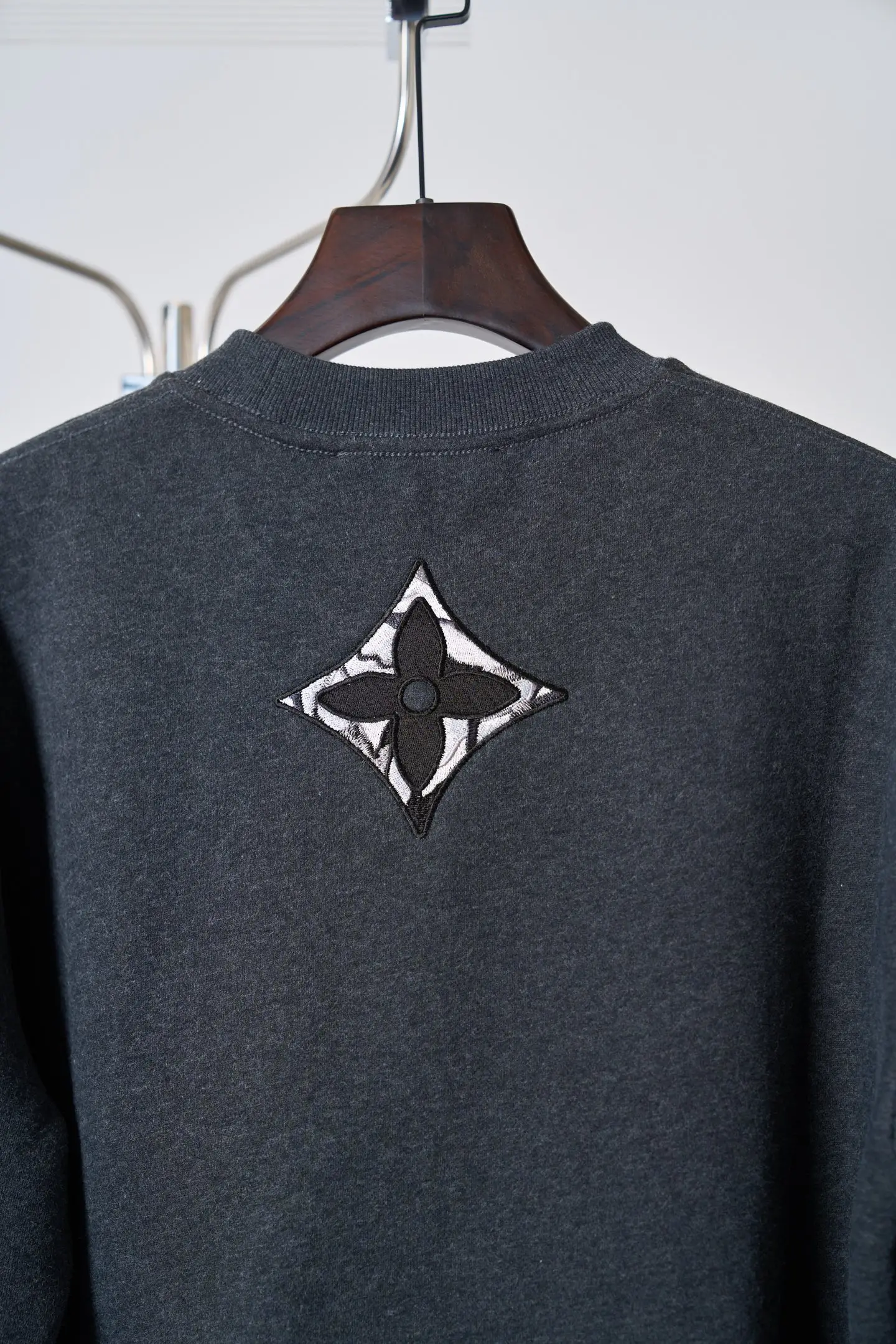 Embroidered Logo Fleece Sweatshirt D28020411 — view 14