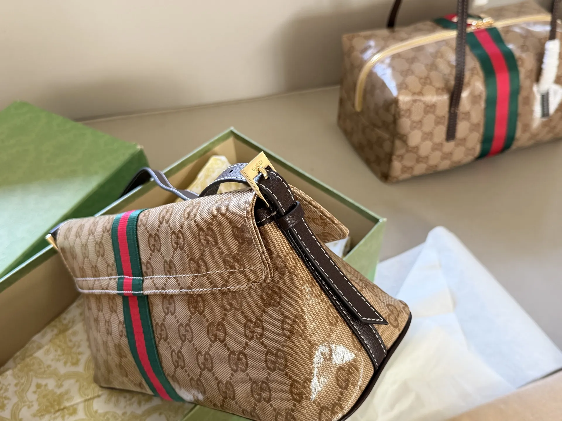 GG Monogram Coated Canvas Shoulder Bag D28017928 — view 6