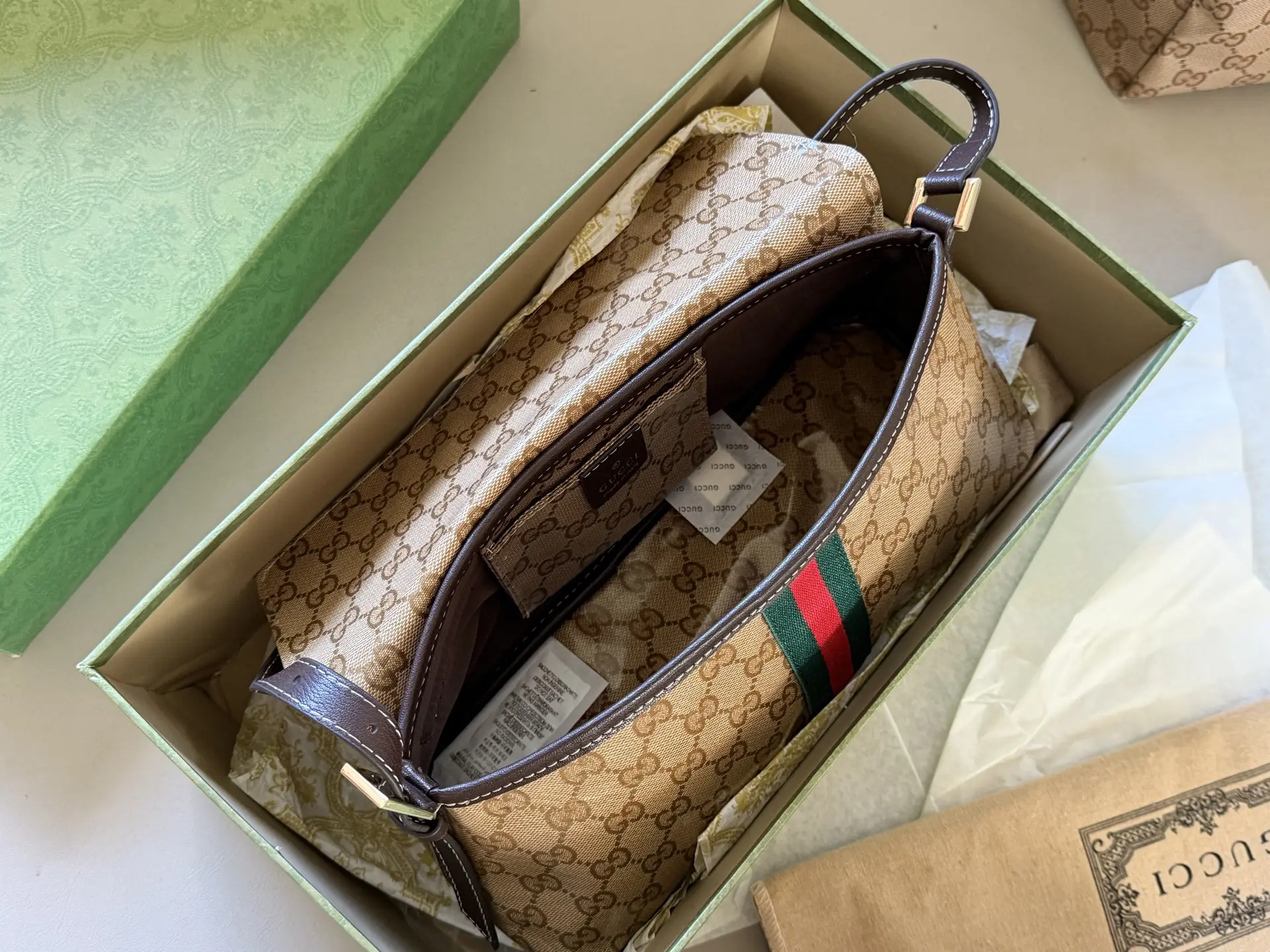 GG Monogram Coated Canvas Shoulder Bag D28017928 — view 9